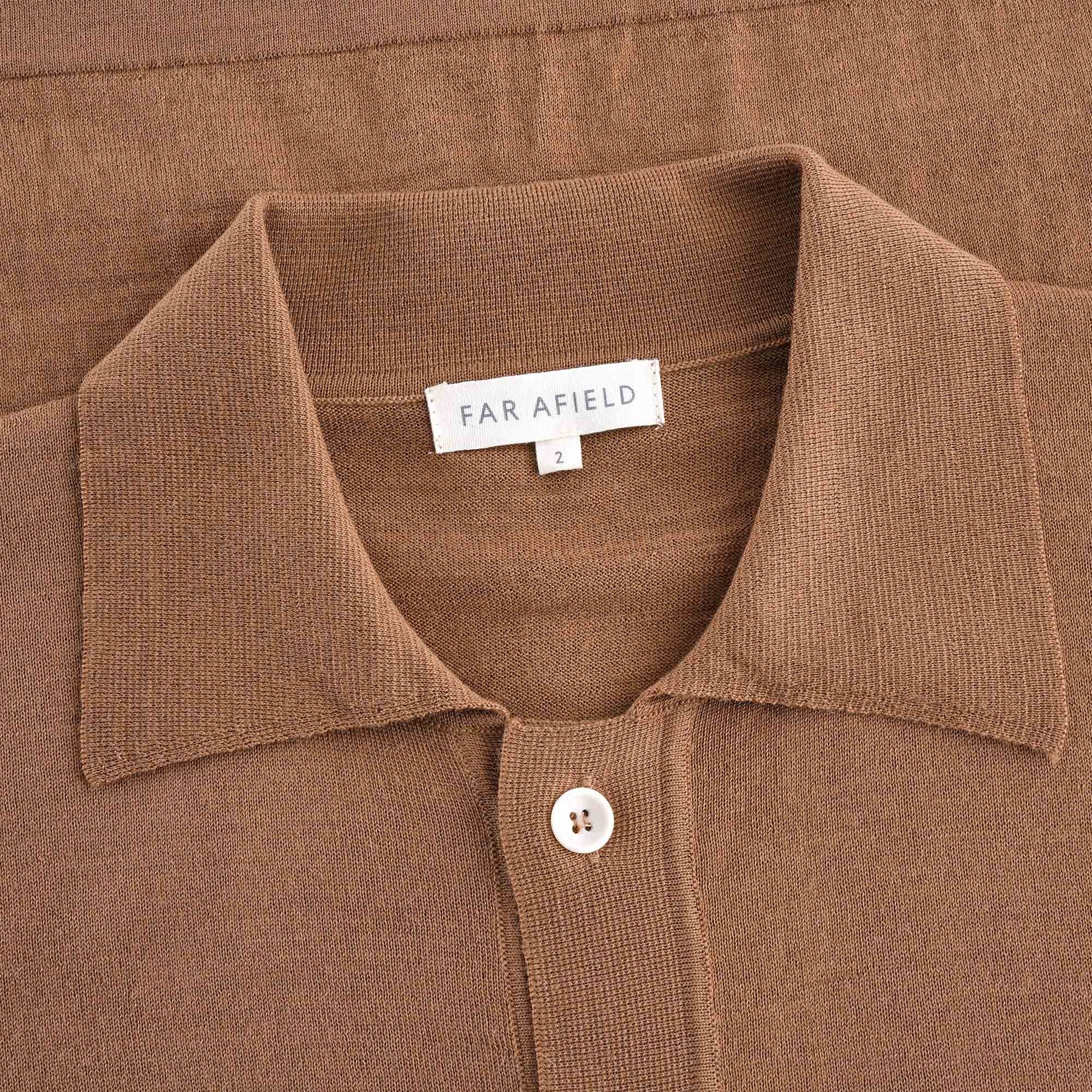 Velzy Short Sleeve Cardigan - Brown