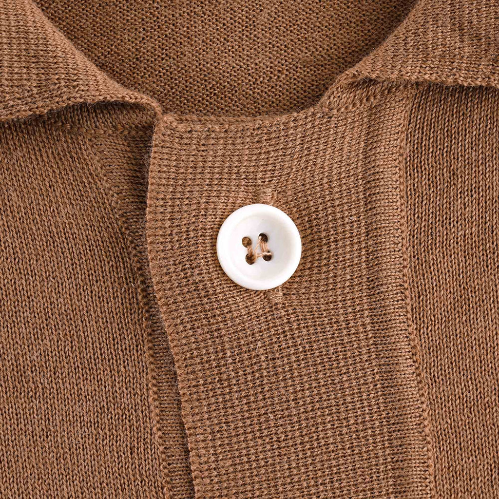 Velzy Short Sleeve Cardigan - Brown