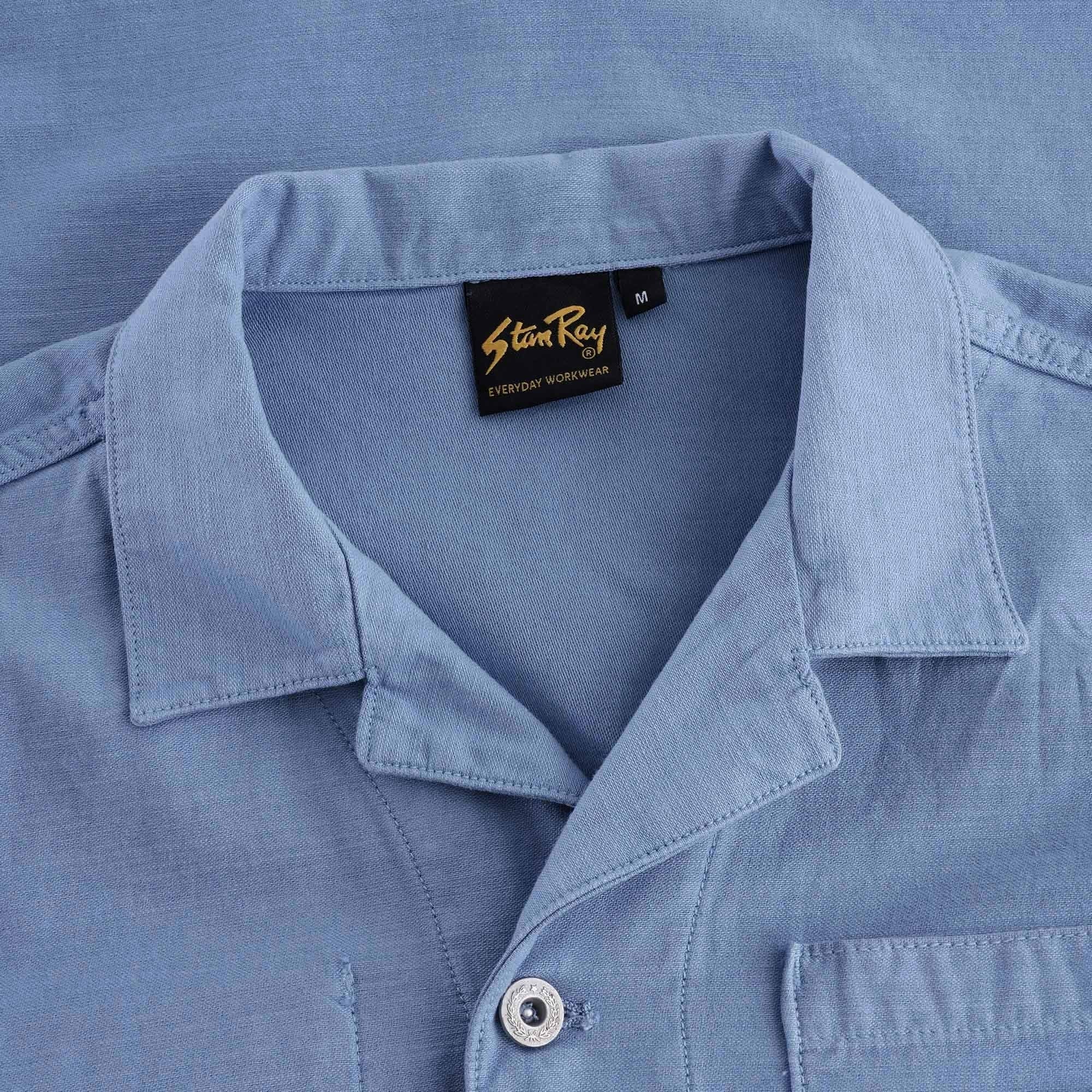 Painters Jacket Cotton Sateen - Grey/Blue