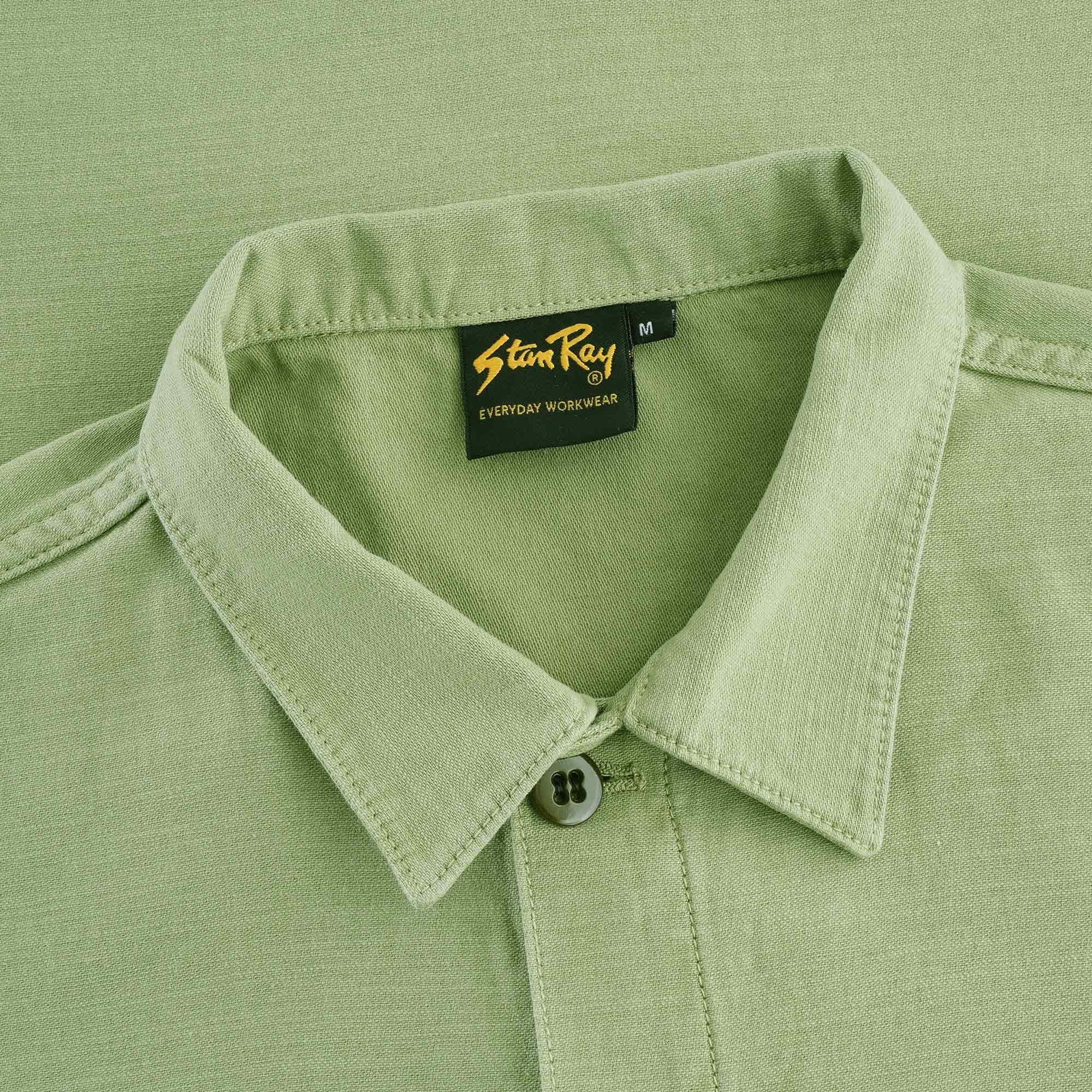 Short Sleeve CPO Shirt Cotton Sateen - Olive