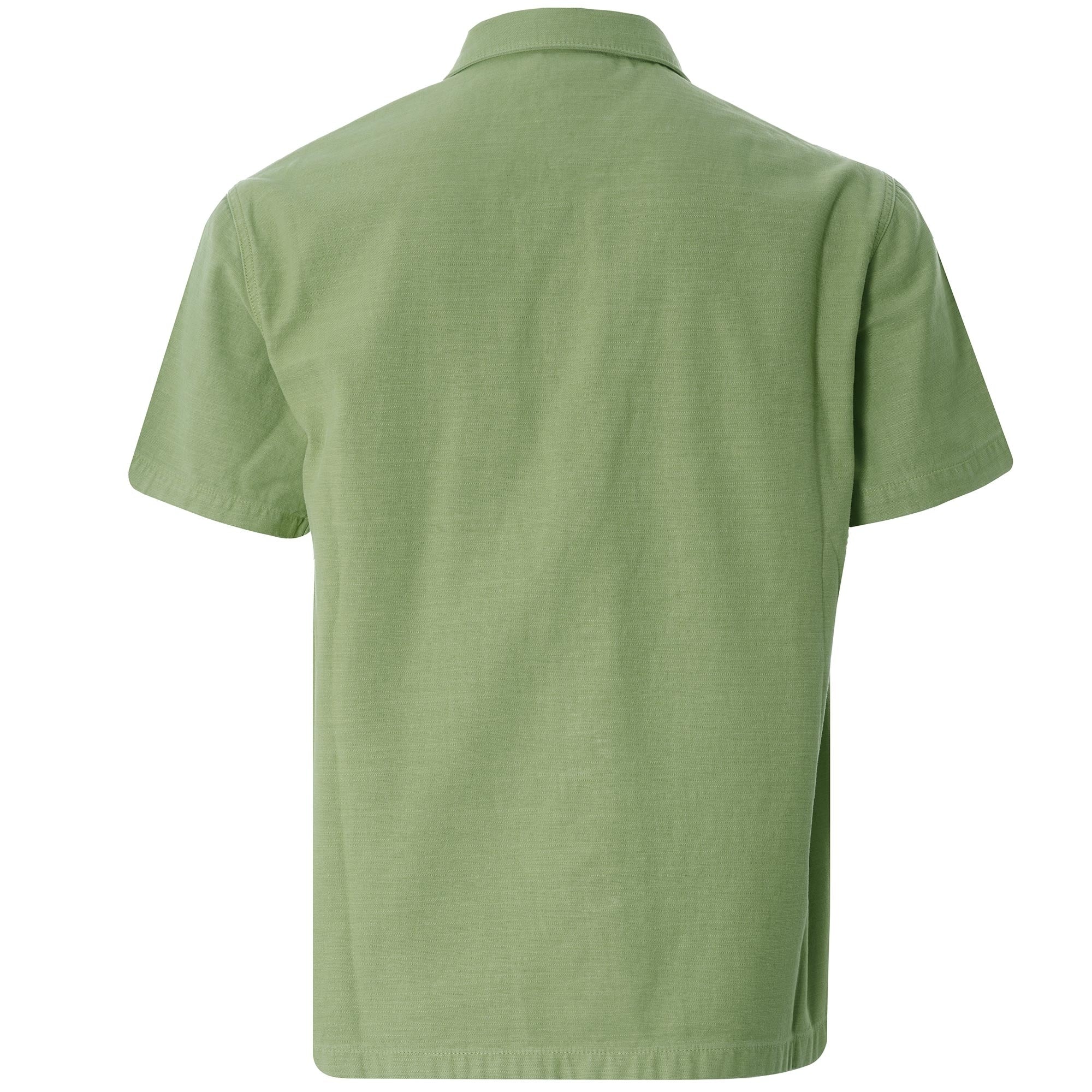 Short Sleeve CPO Shirt Cotton Sateen - Olive