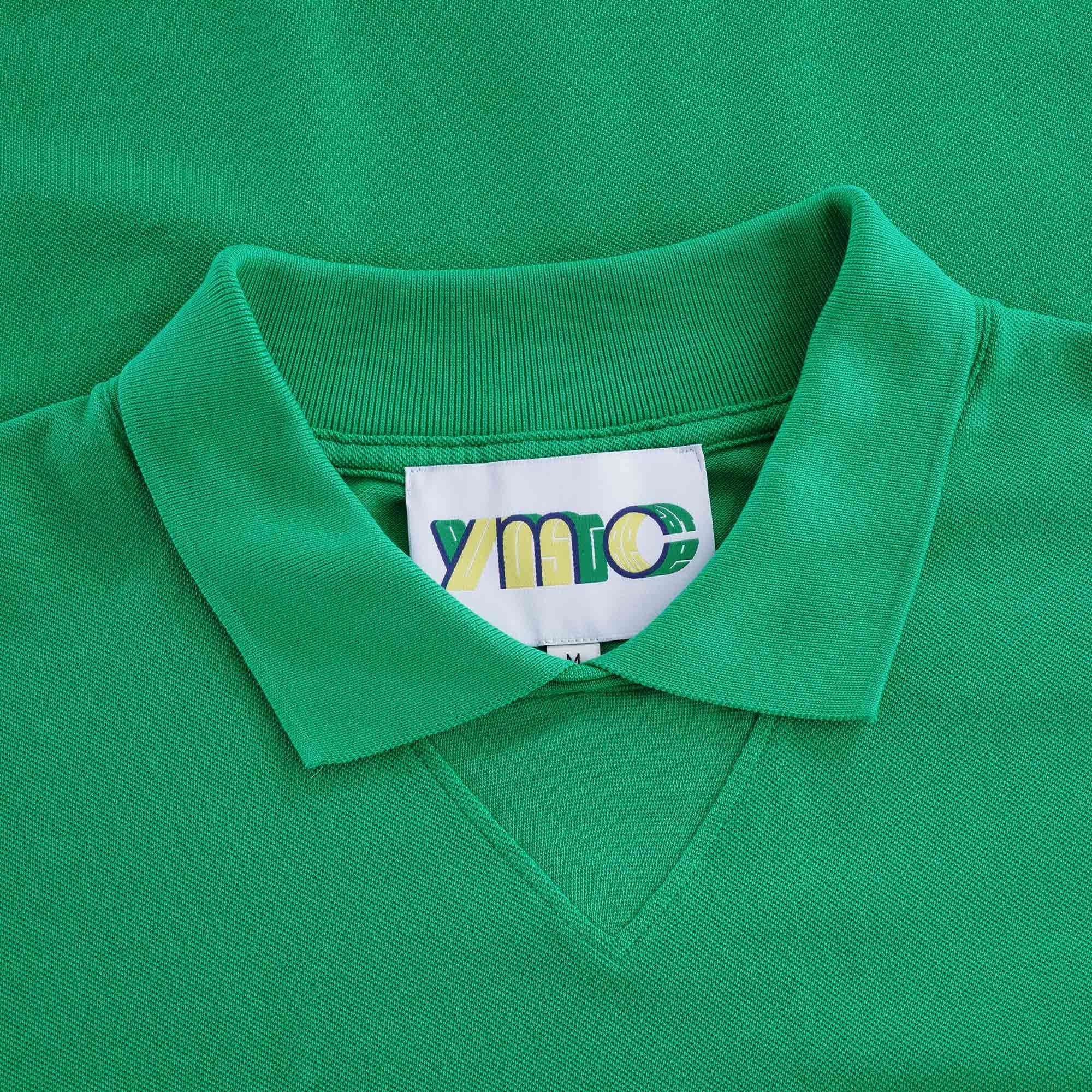 Frat Cotton Slub Jersey Polo Shirt - Green