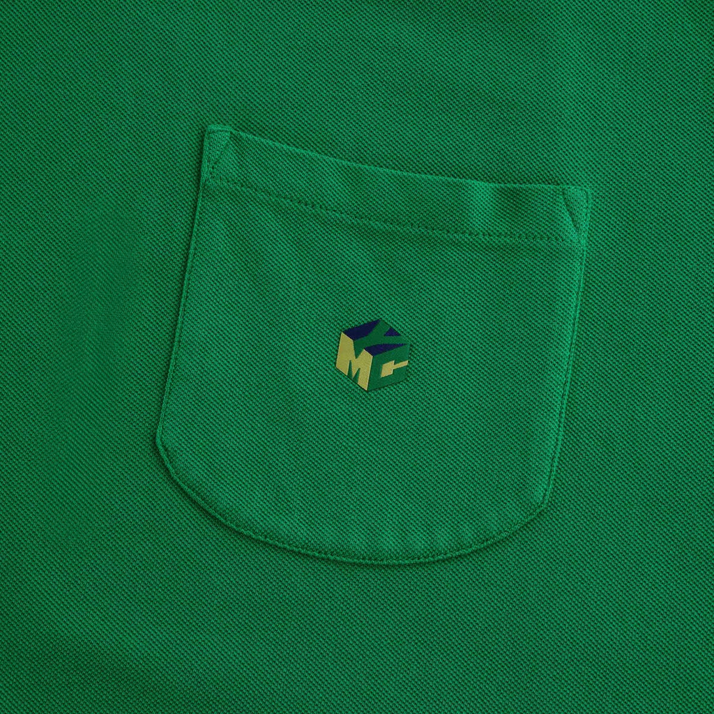 Frat Cotton Slub Jersey Polo Shirt - Green