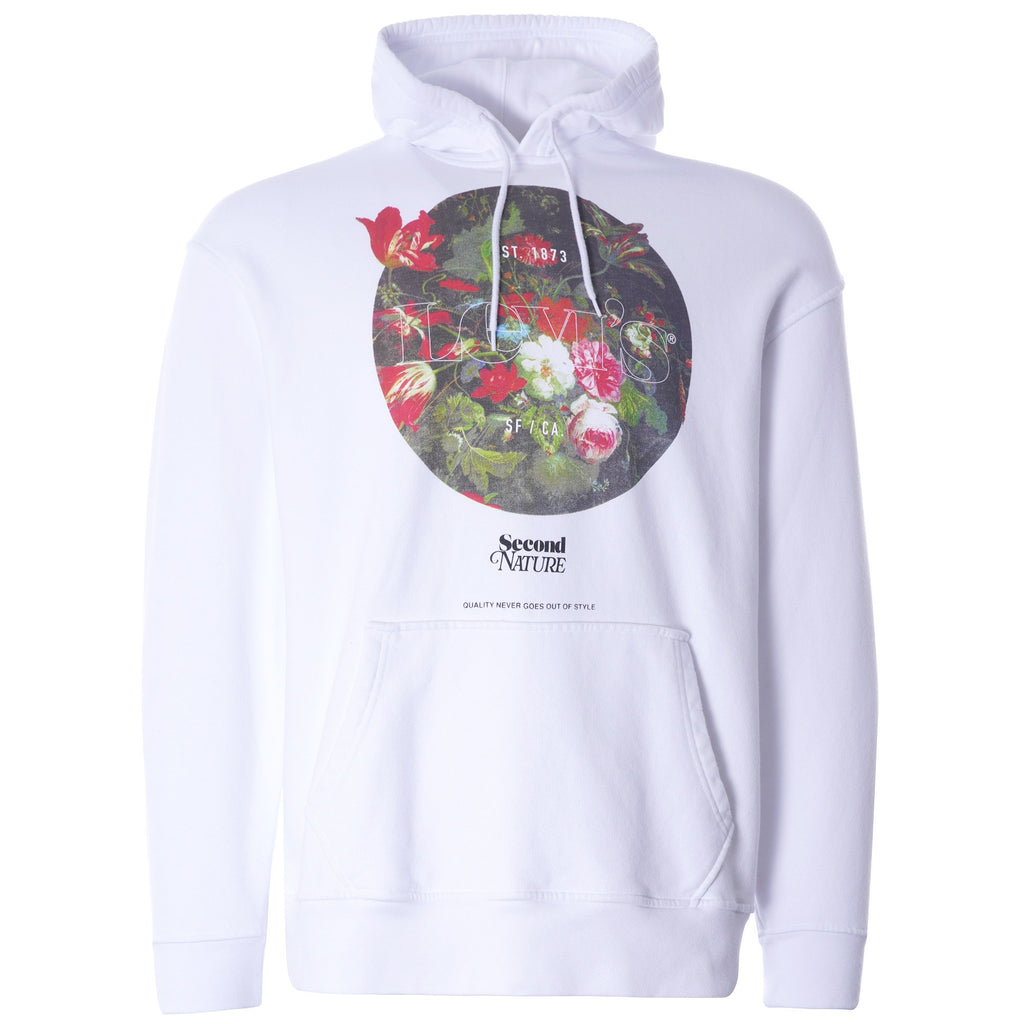 Relaxed Graphic Hoodie - White