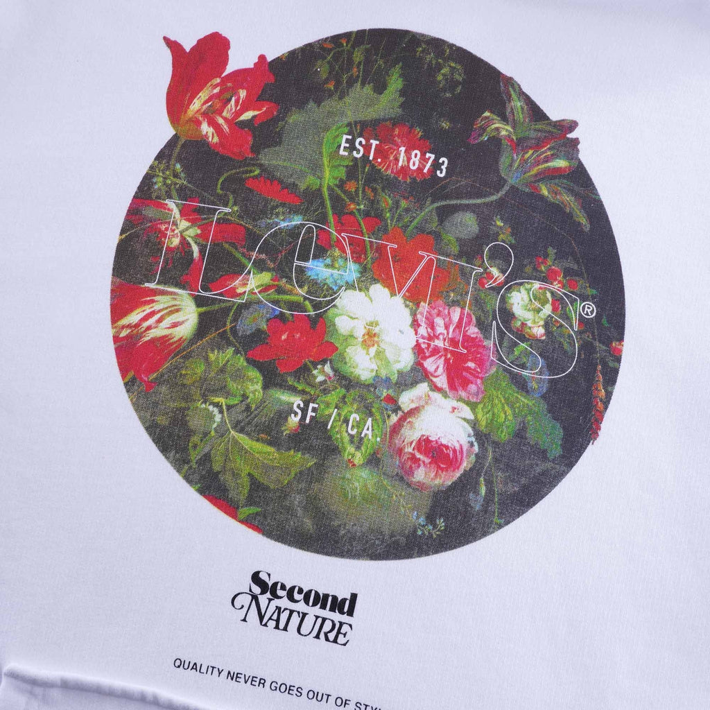 Relaxed Graphic Hoodie - White