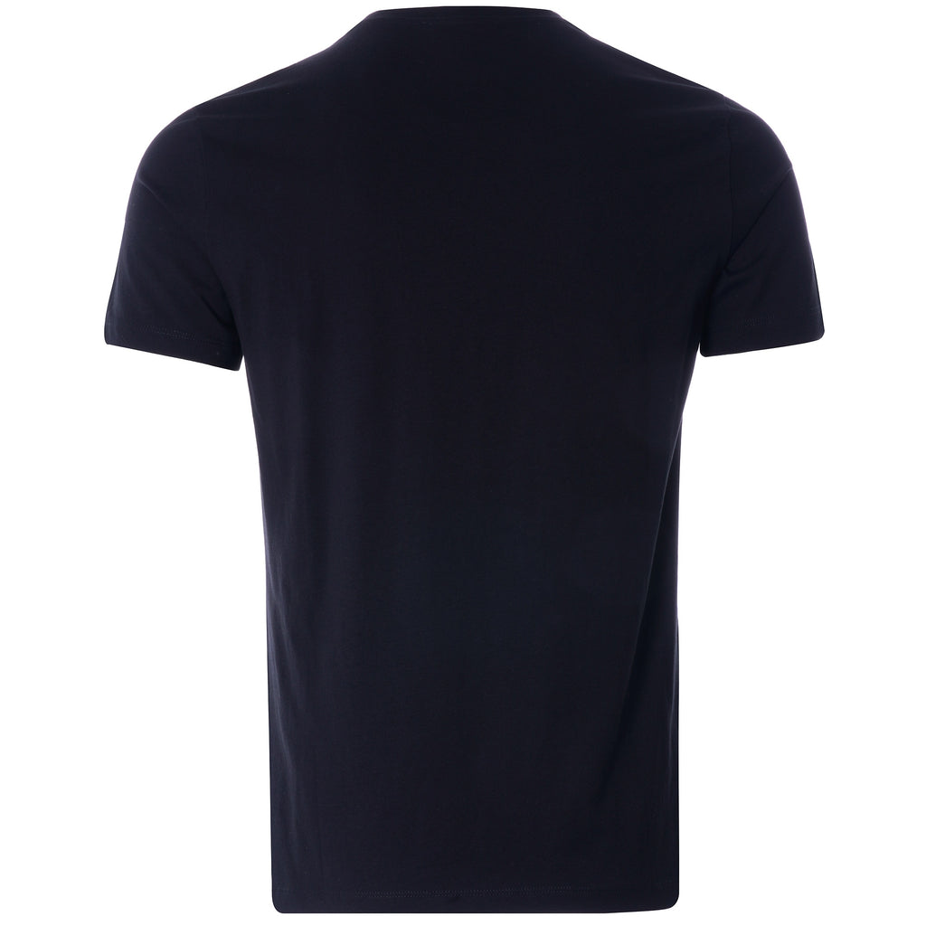 Lion Print Tattoo Style Jersey T Shirt - Black