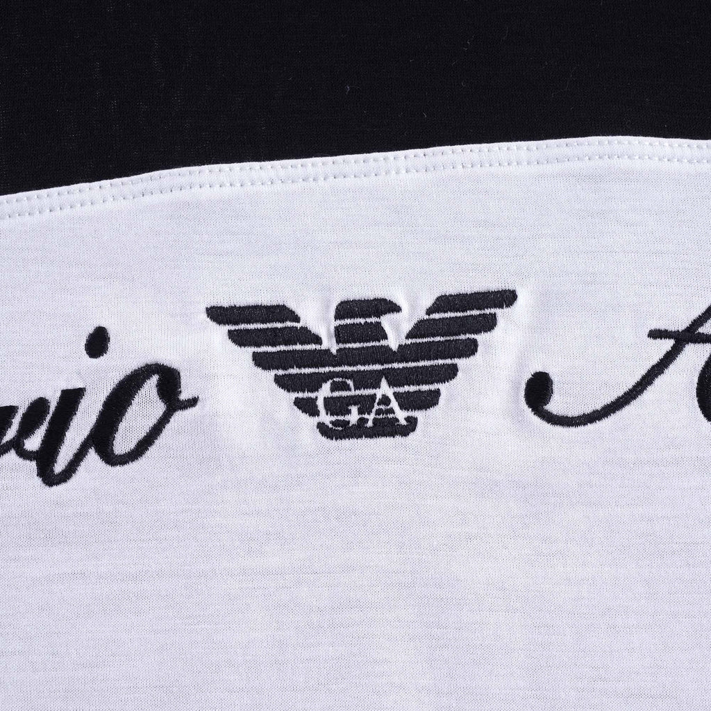 Panel Logo T Shirt - Nero Bianco