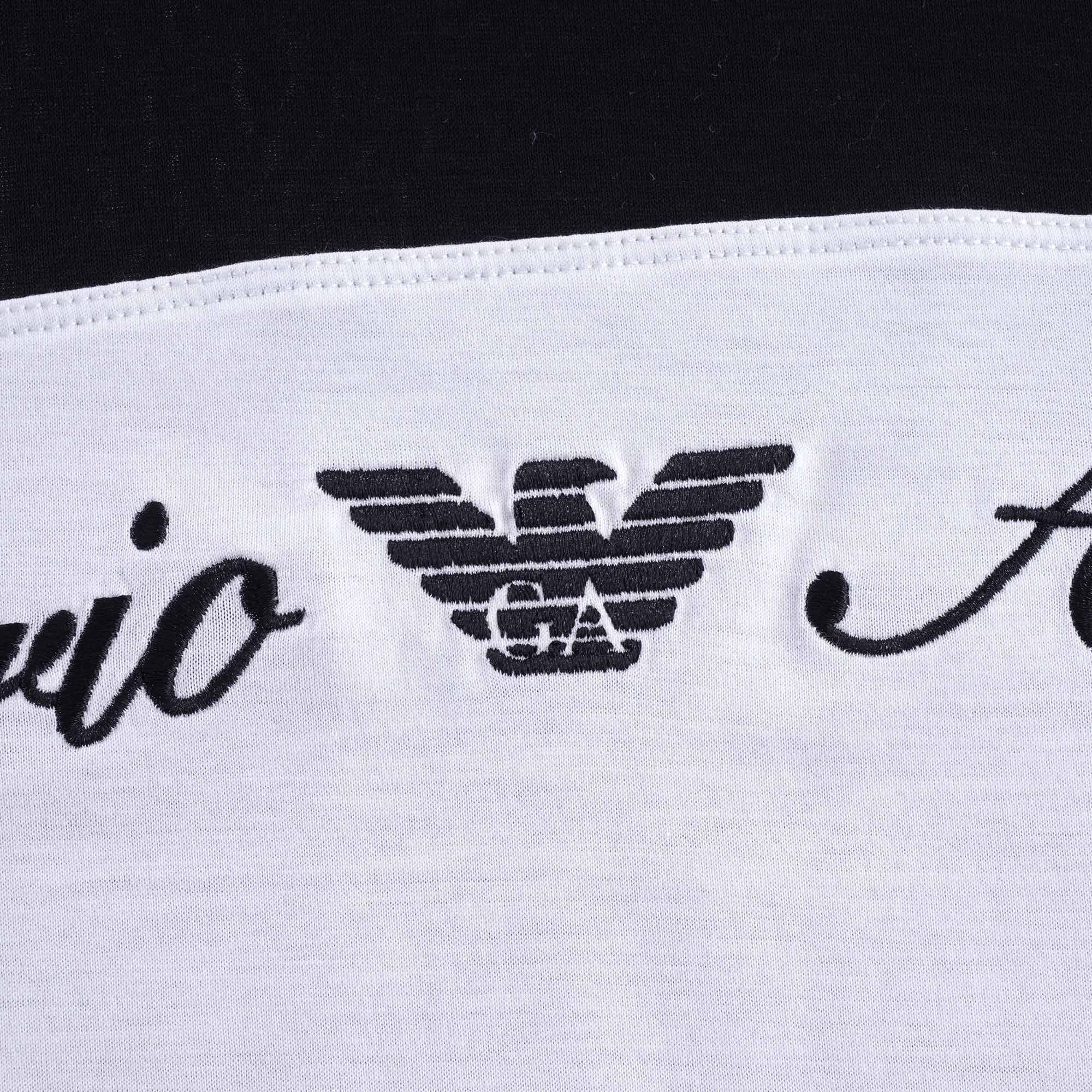 Panel Logo T Shirt - Nero Bianco