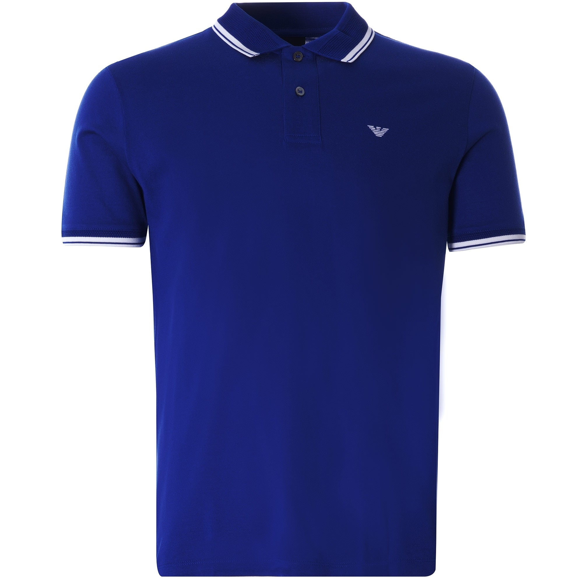 Mercerised Piqu Polo Shirt - Blue