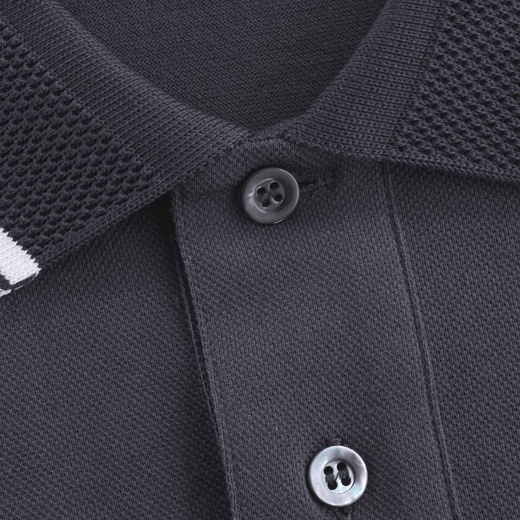 Mercerised Piqu Polo Shirt - Grigio