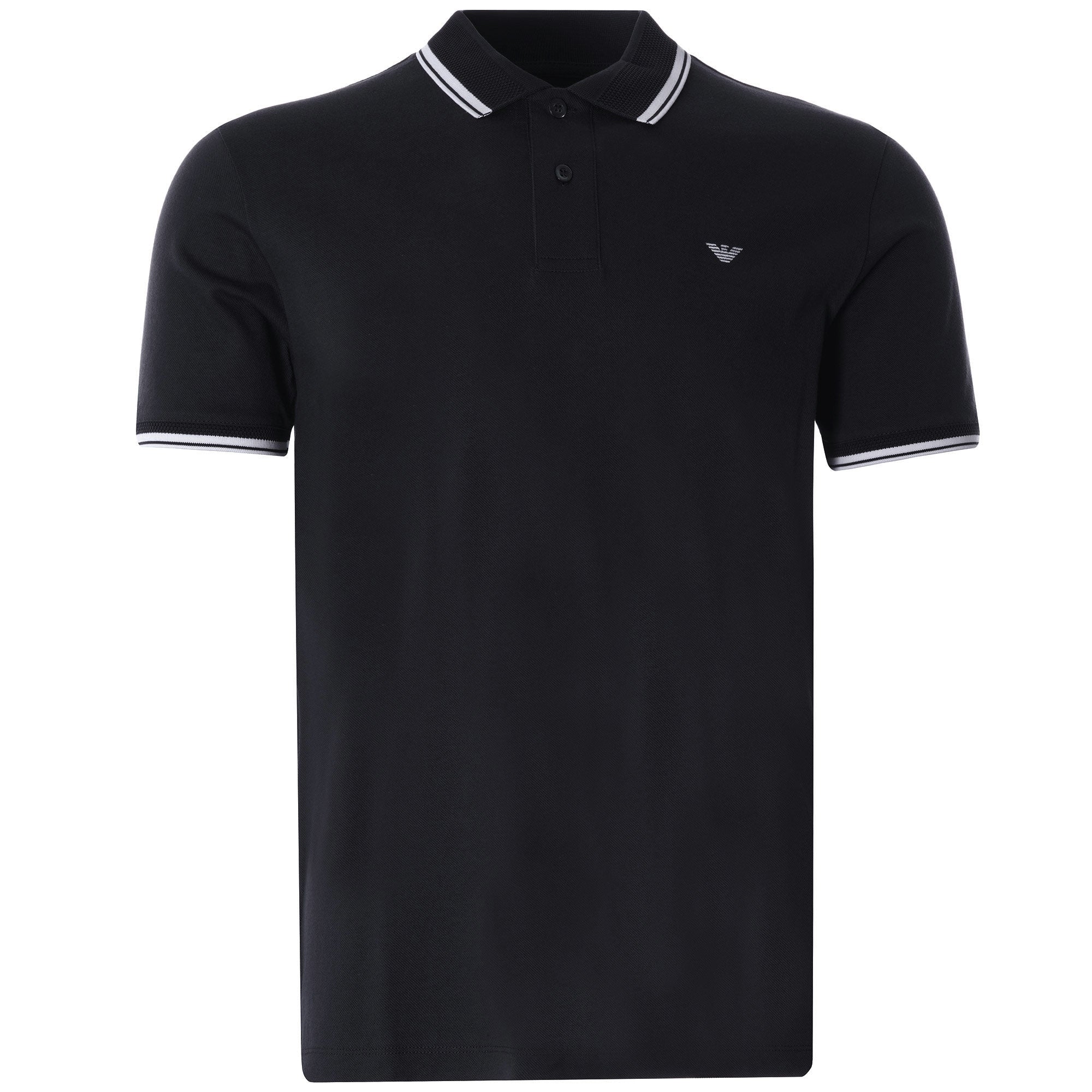 Mercerised Piqu Polo Shirt - Nero