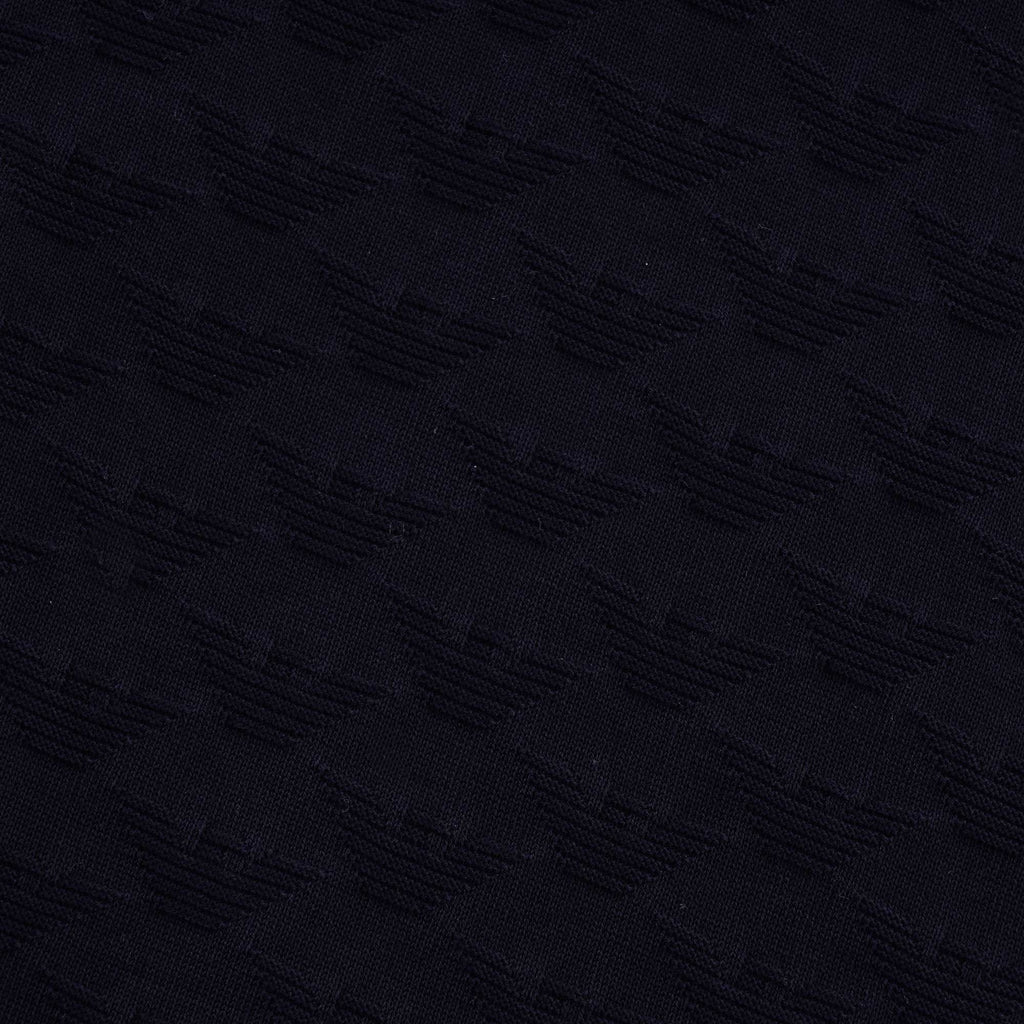 All Over logo Tipped Polo - Blu Navy