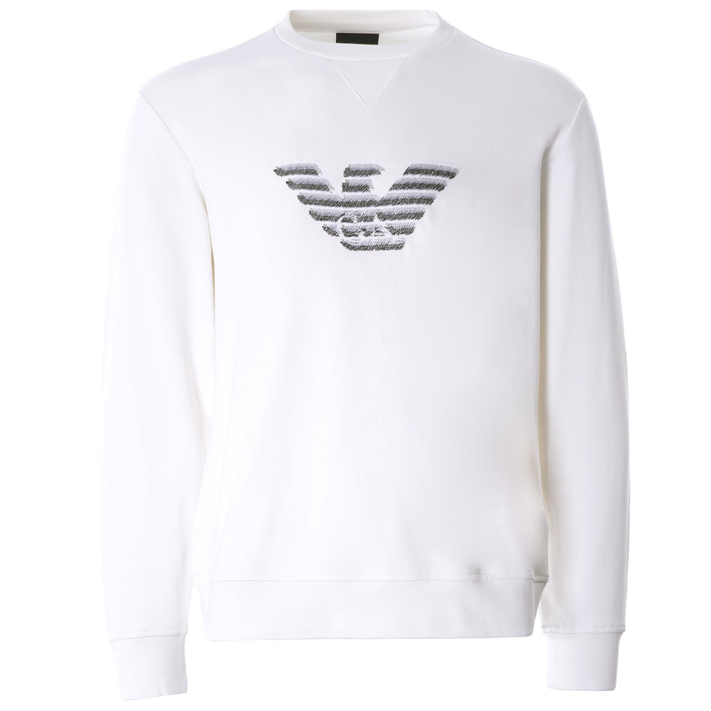 Dashed Eagle Sweatshirt - Bianco