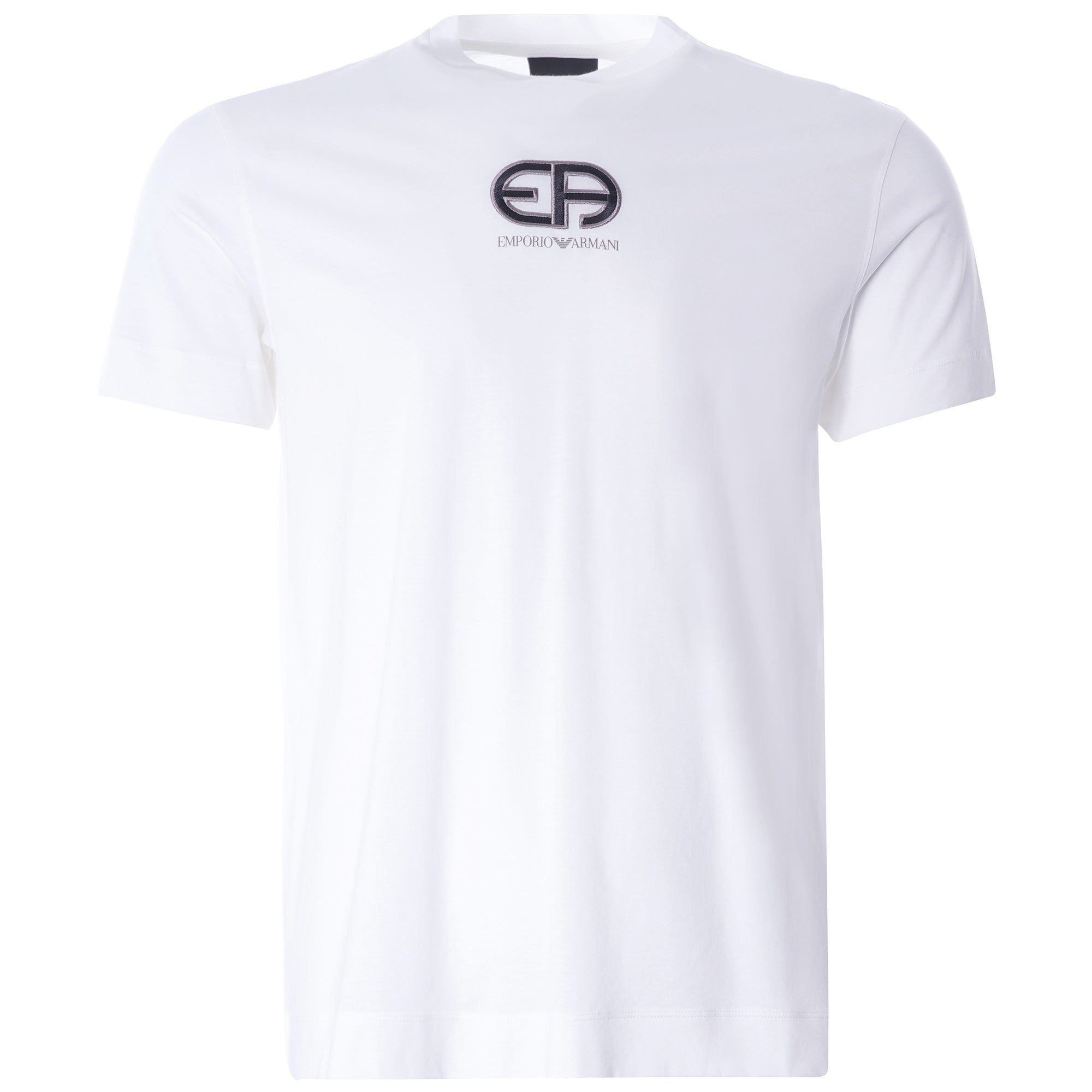 Tencel Blend Jersey T Shirt With R-EAcreate Logo Embroidery - Bianco