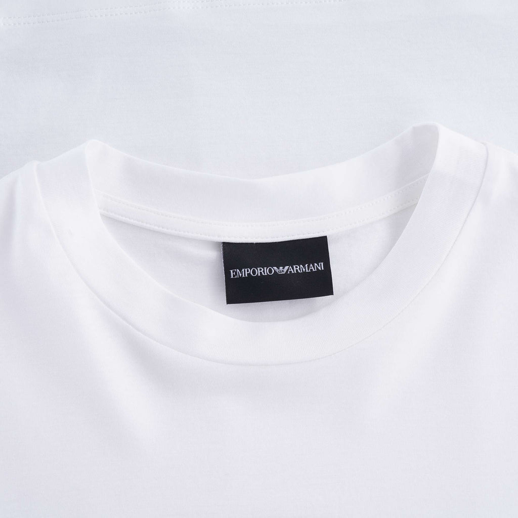 Tencel Blend Jersey T Shirt With R-EAcreate Logo Embroidery - Bianco