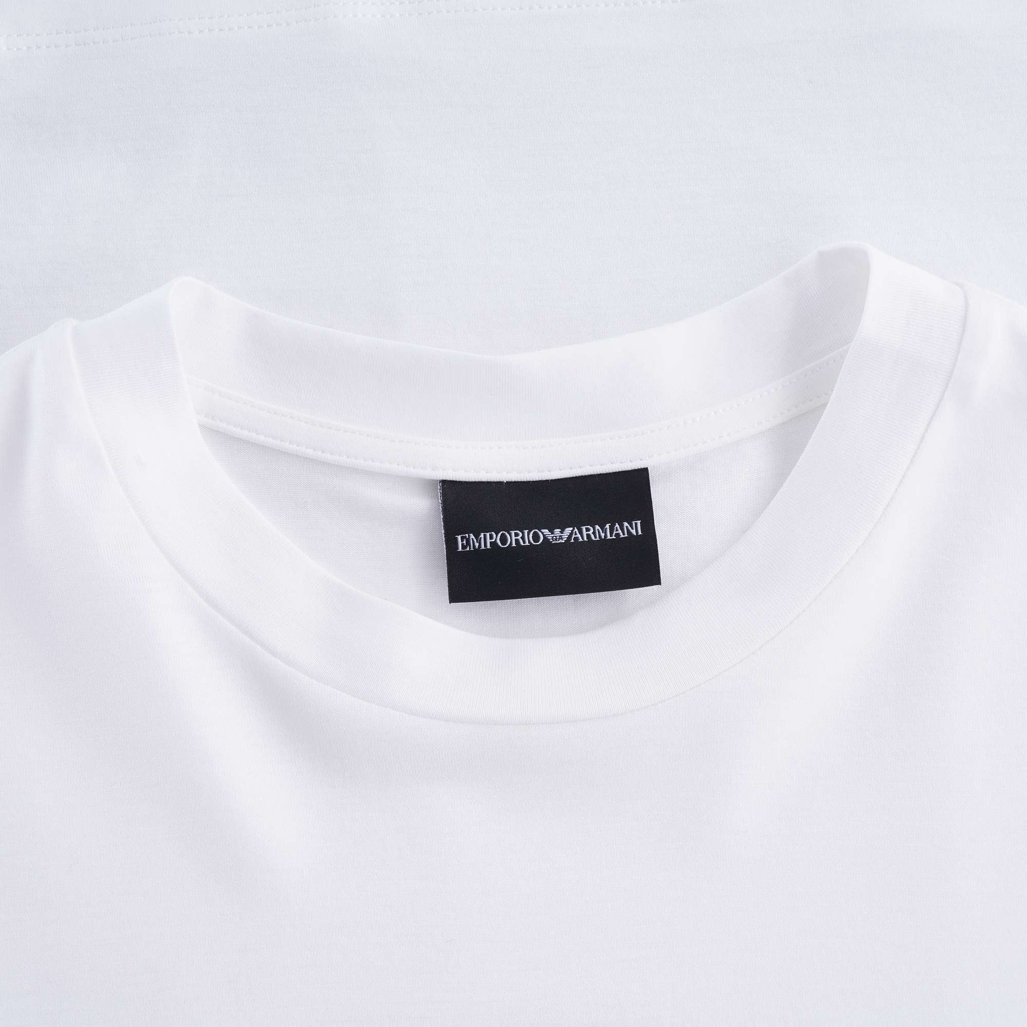 Tencel Blend Jersey T Shirt With R-EAcreate Logo Embroidery - Bianco