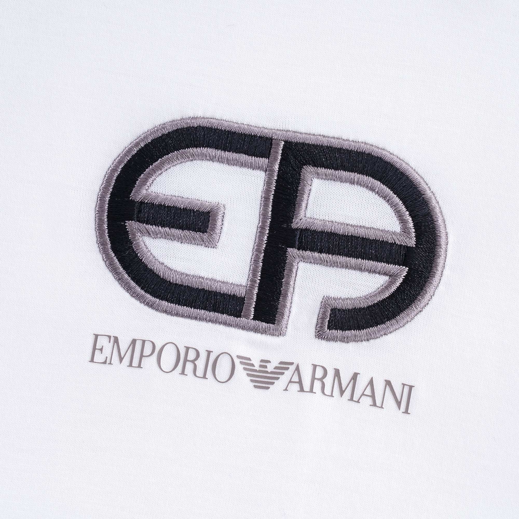 Tencel Blend Jersey T Shirt With R-EAcreate Logo Embroidery - Bianco