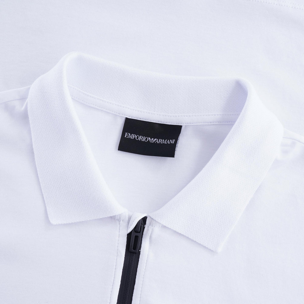 Travel Essentials Tencel Blend Polo Shirt - Bianco