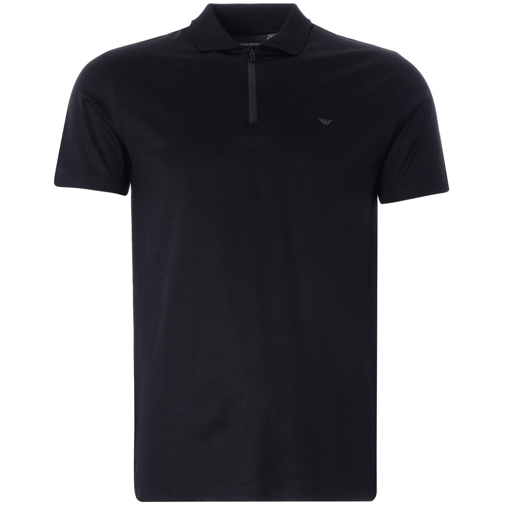 Travel Essentials Tencel Blend Polo Shirt - Nero