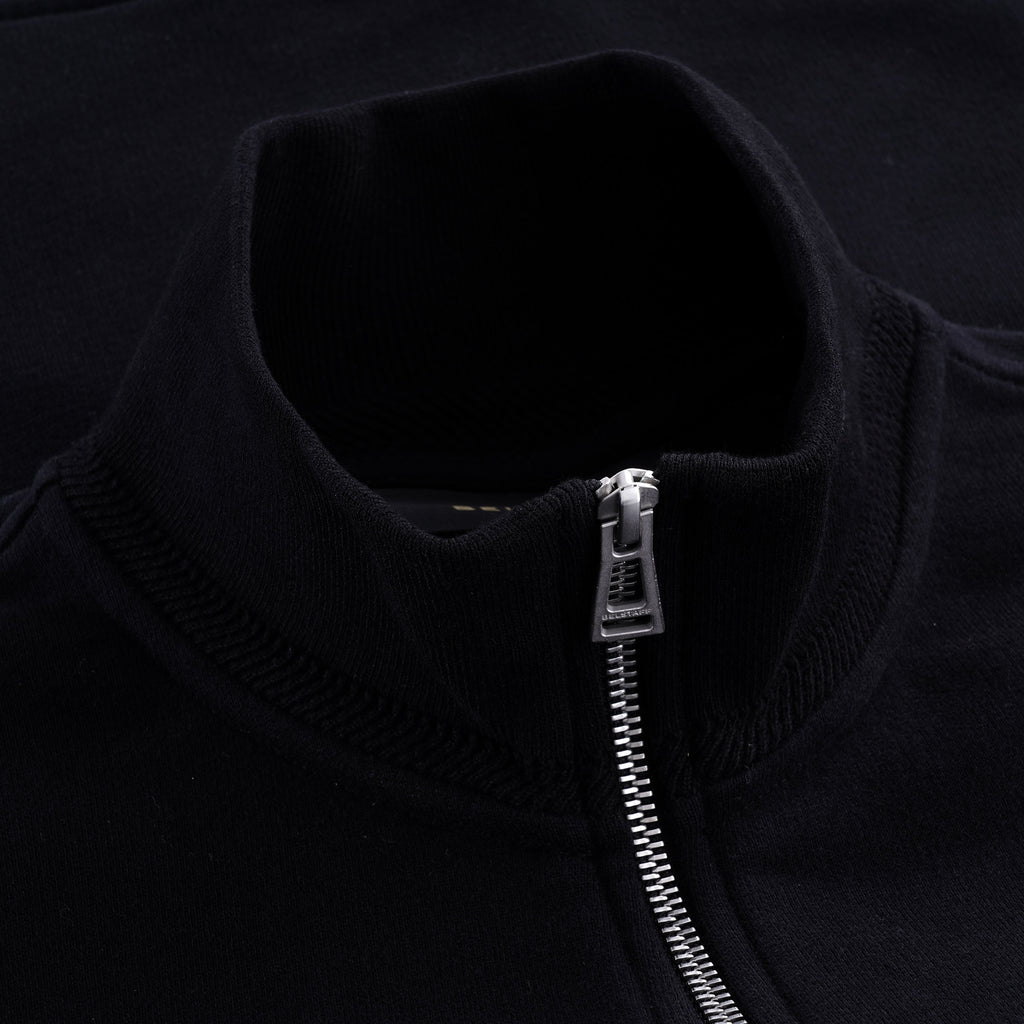 Zip Through Sweatshirt - Black