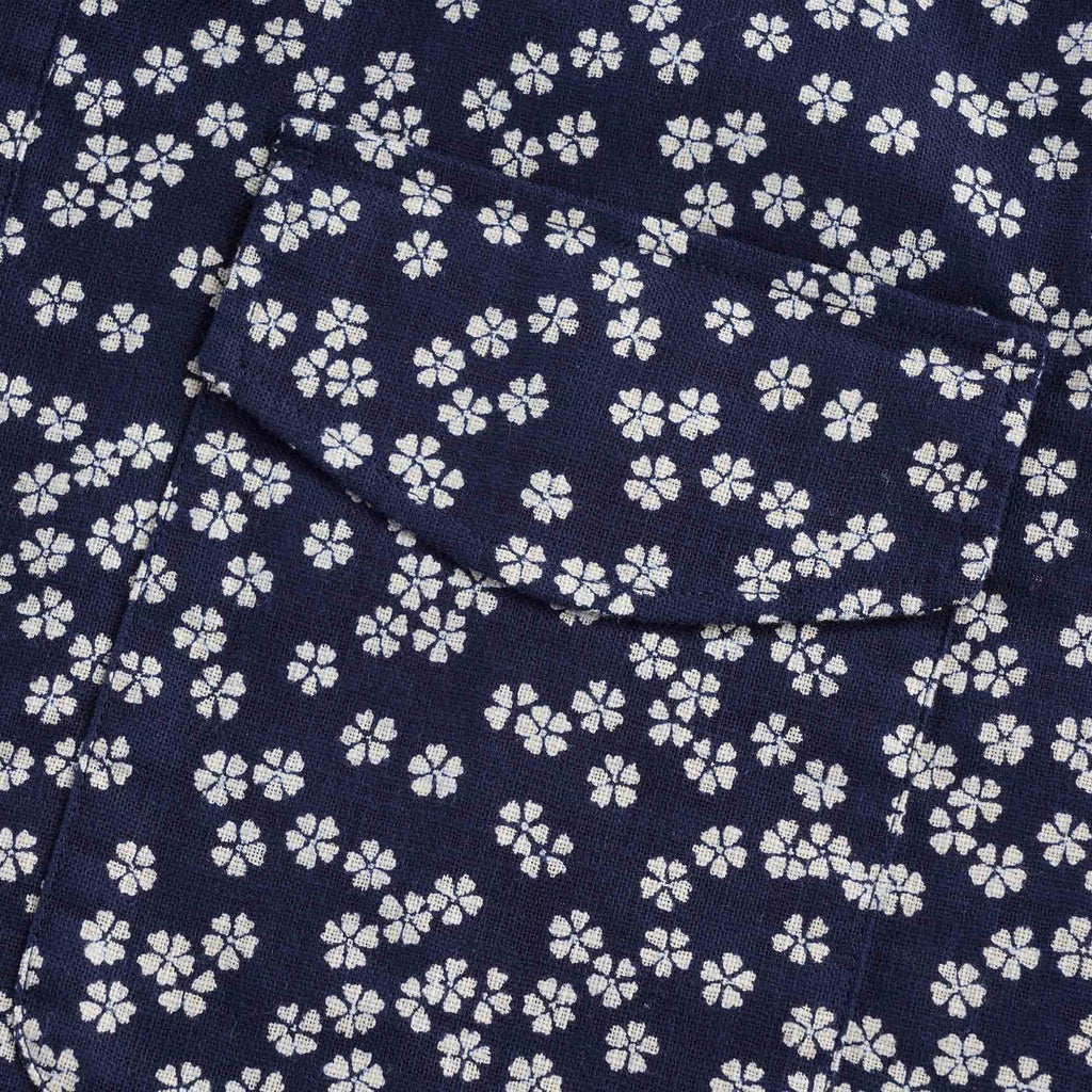 Dock Popover Short Sleeve Shirt Maples - Navy
