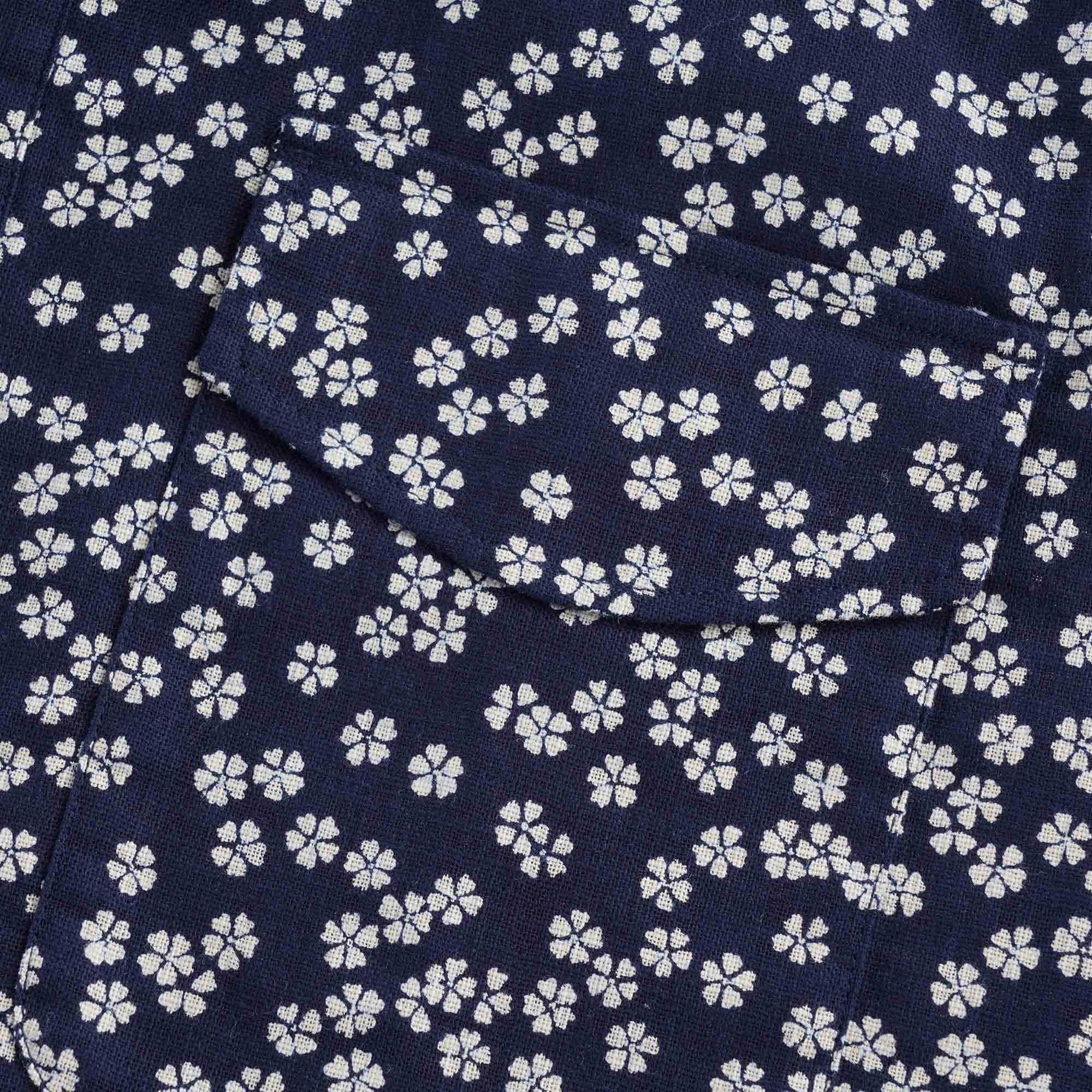 Dock Popover Short Sleeve Shirt Maples - Navy