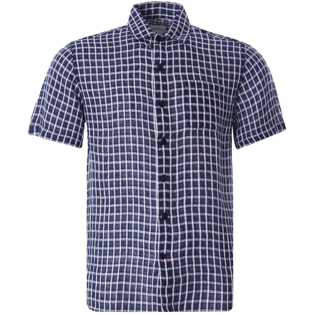 Hawaiian Short Sleeve Shirt Pertersham - Navy