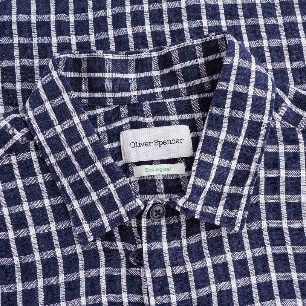 Hawaiian Short Sleeve Shirt Pertersham - Navy