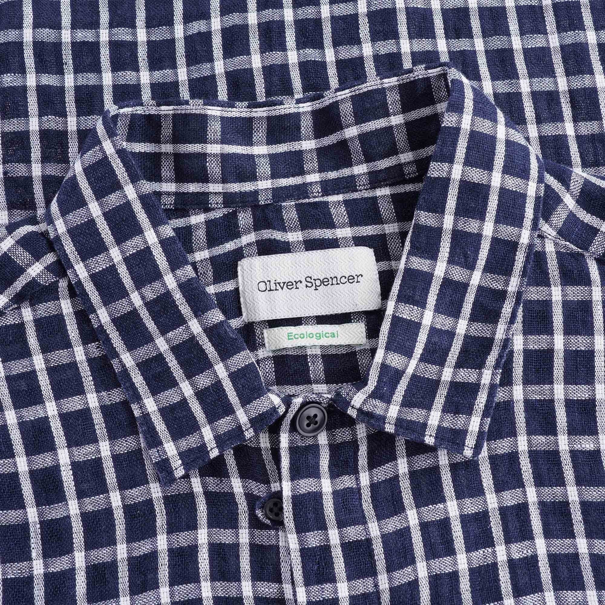 Hawaiian Short Sleeve Shirt Pertersham - Navy