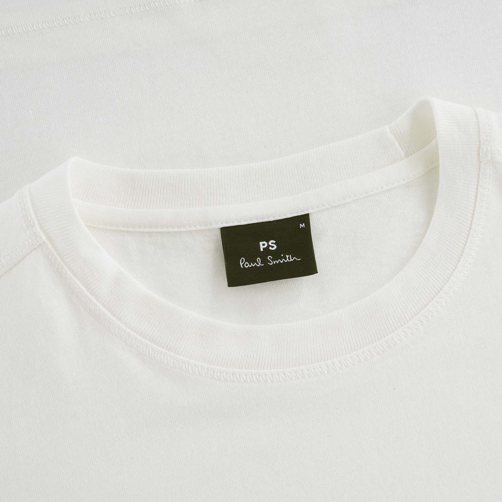 PS Happy' Organic Cotton T-Shirt - Off White