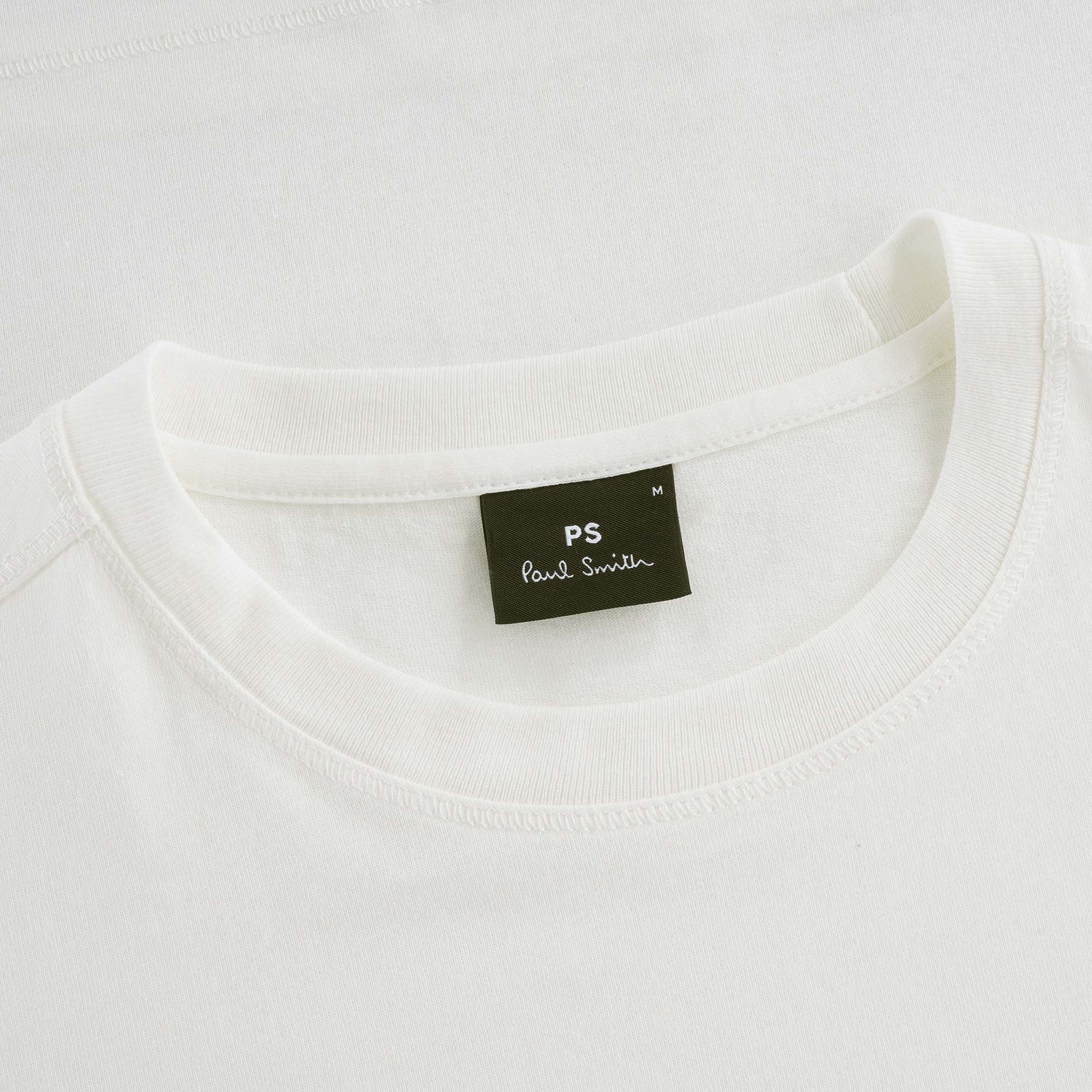 PS Happy' Organic Cotton T-Shirt - Off White