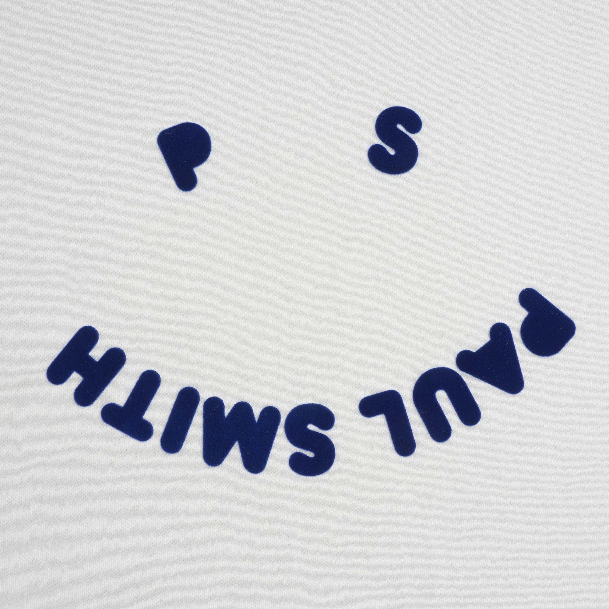 PS Happy' Organic Cotton T-Shirt - Off White