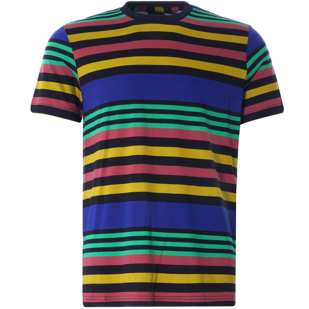 Multi-Stripe Cotton T-Shirt - Multi