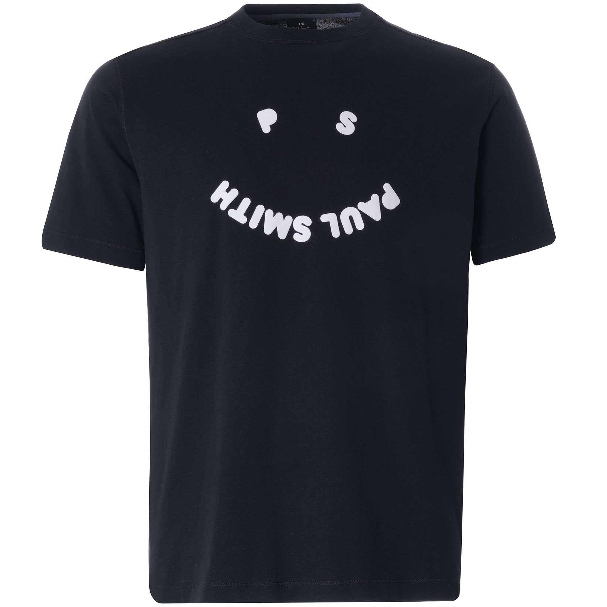 PS Happy' Organic Cotton T-Shirt - Black
