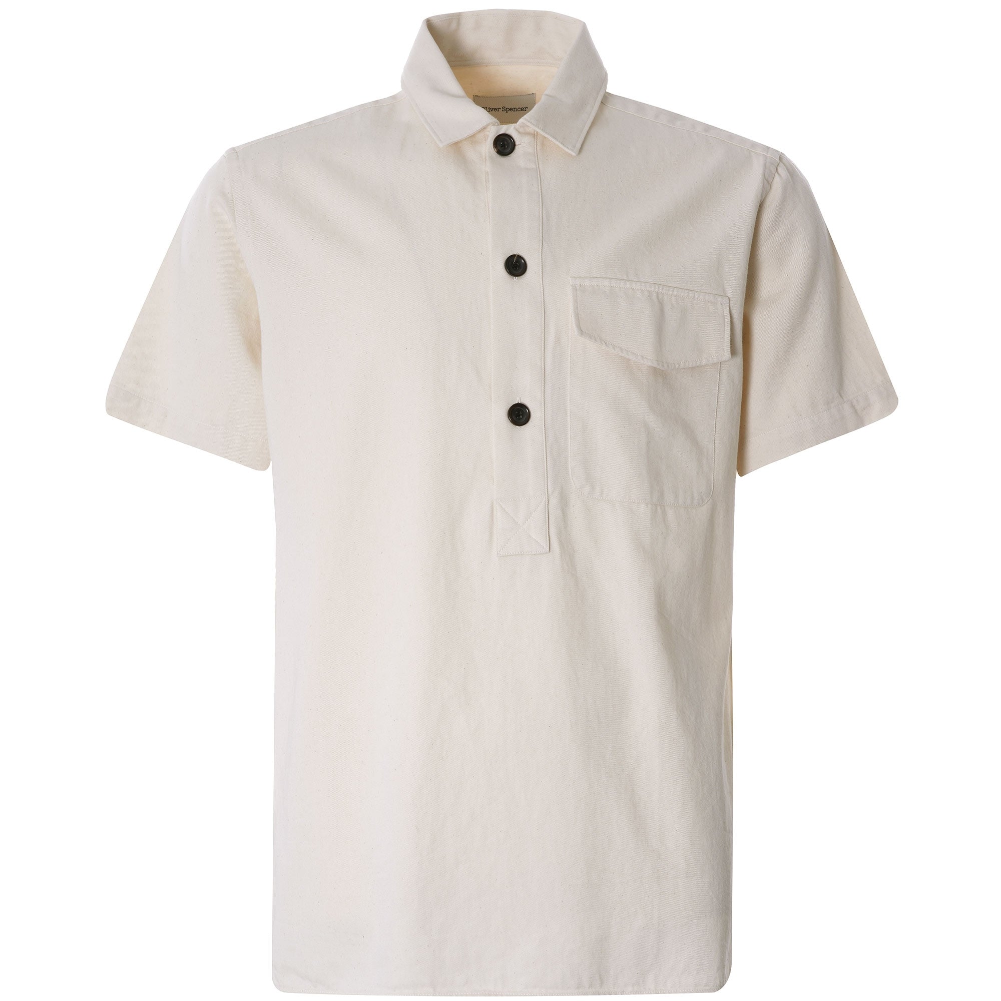 Dock Popover Short Sleeve Shirt Forte - Ecru