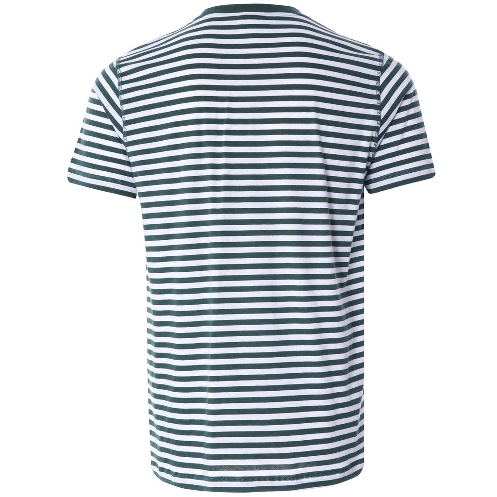 Niels Classic Stripe  T Shirt - Dartmouth Green