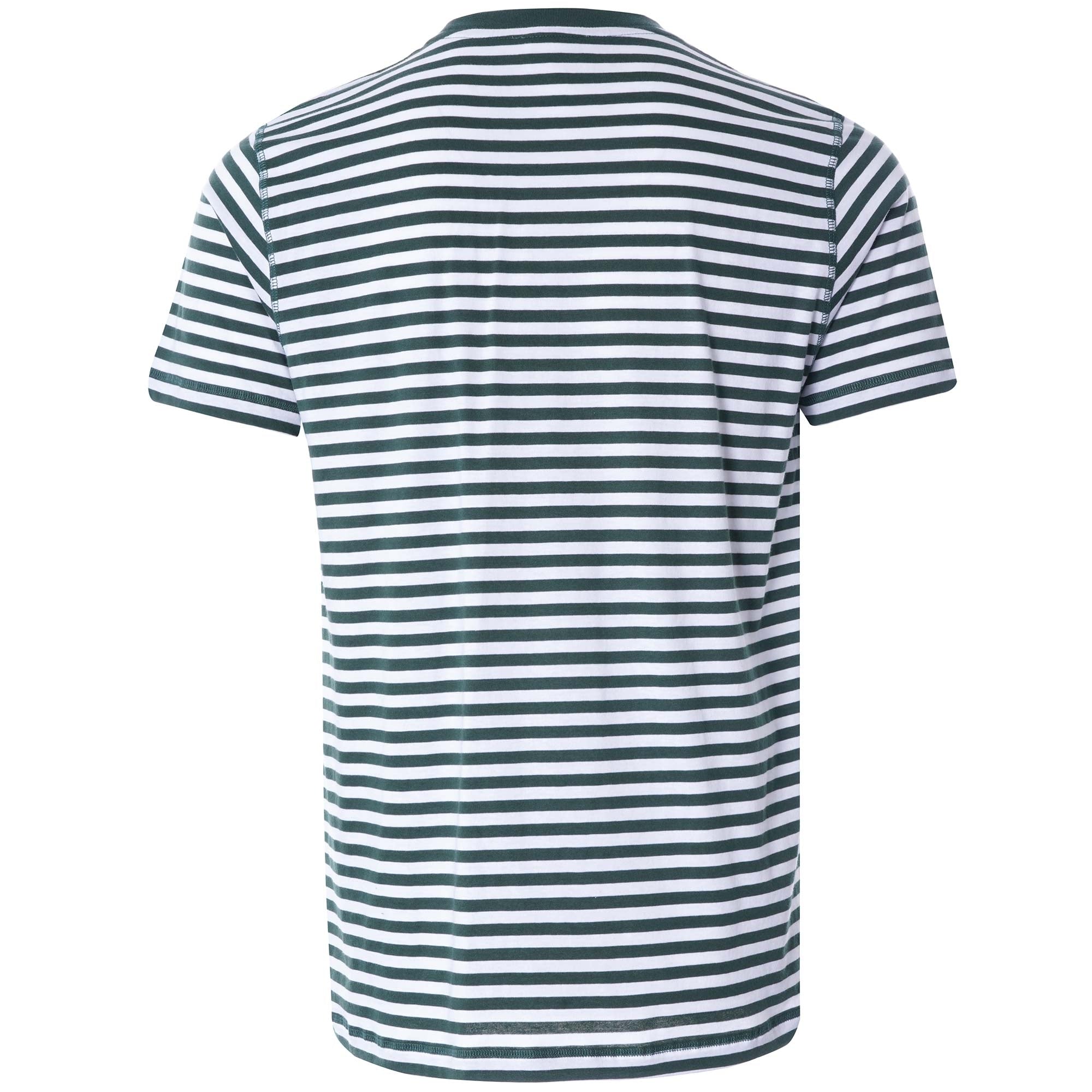 Niels Classic Stripe  T Shirt - Dartmouth Green