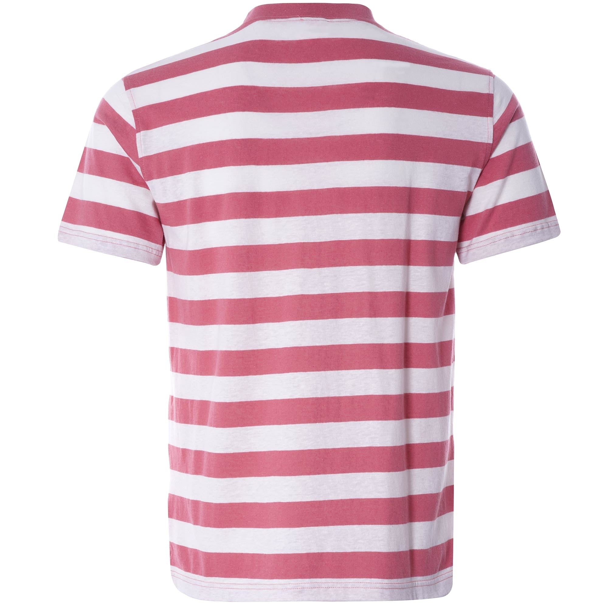 Wide Stripe Heritage T-Shirt - Pink/Natural
