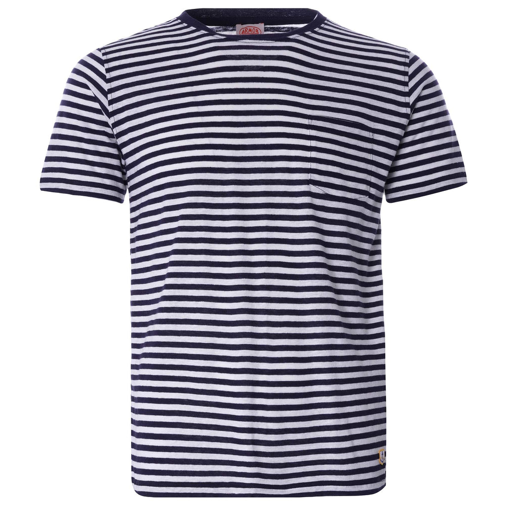 Striped Heritage T-Shirt - Navy/Natural