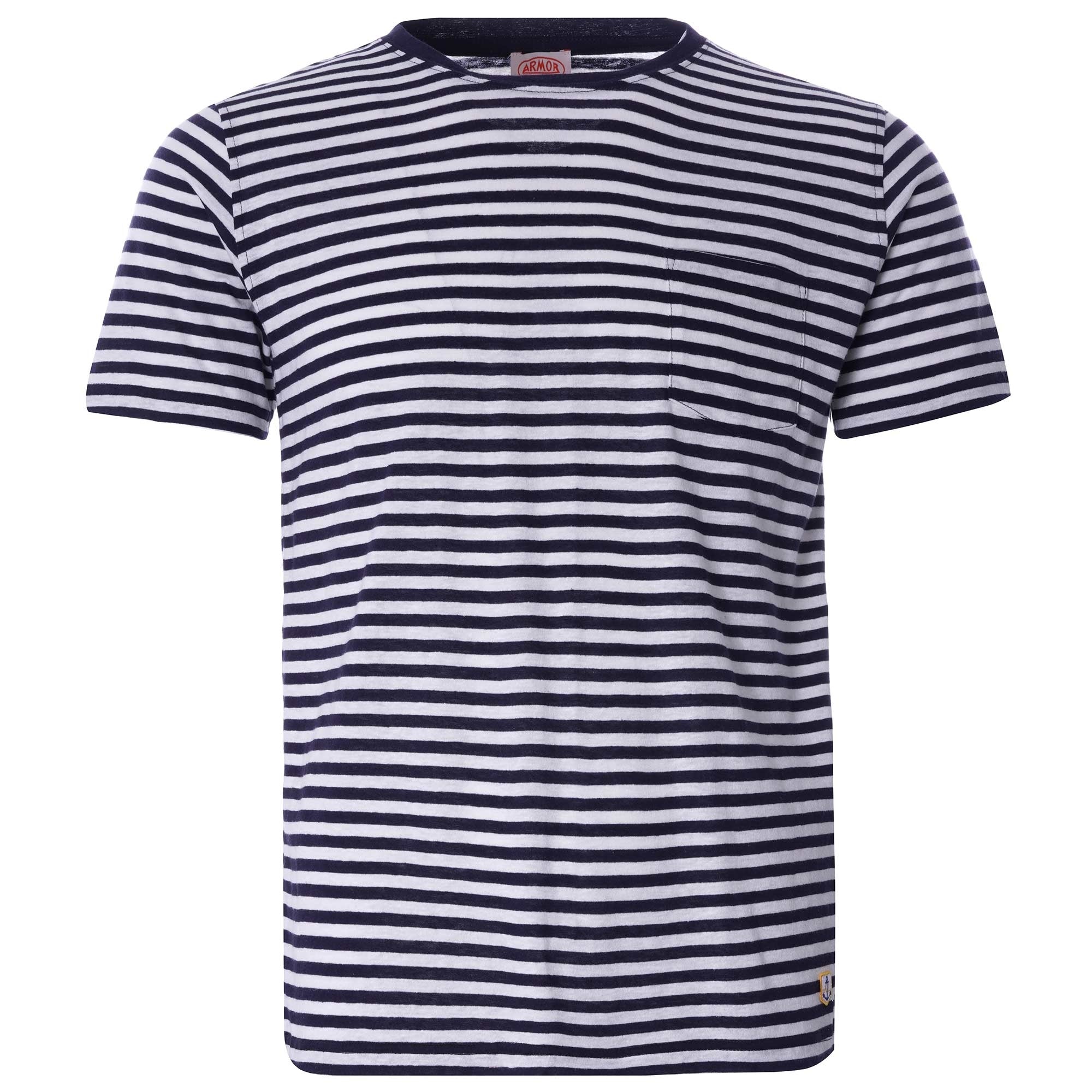Striped Heritage T-Shirt - Navy/Natural