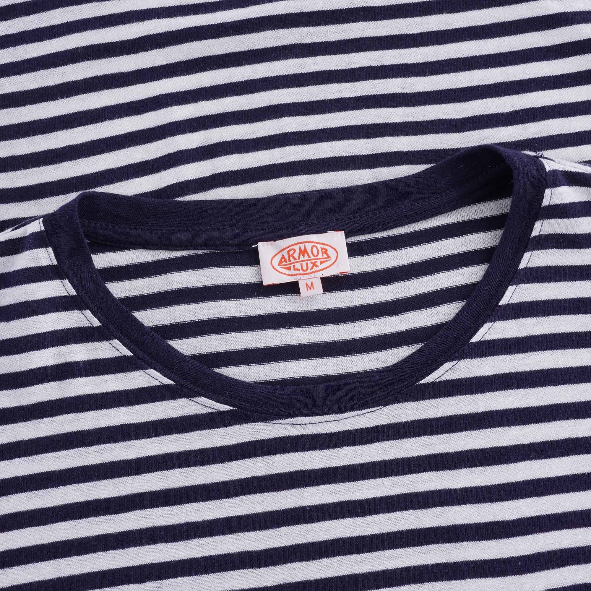 Striped Heritage T-Shirt - Navy/Natural