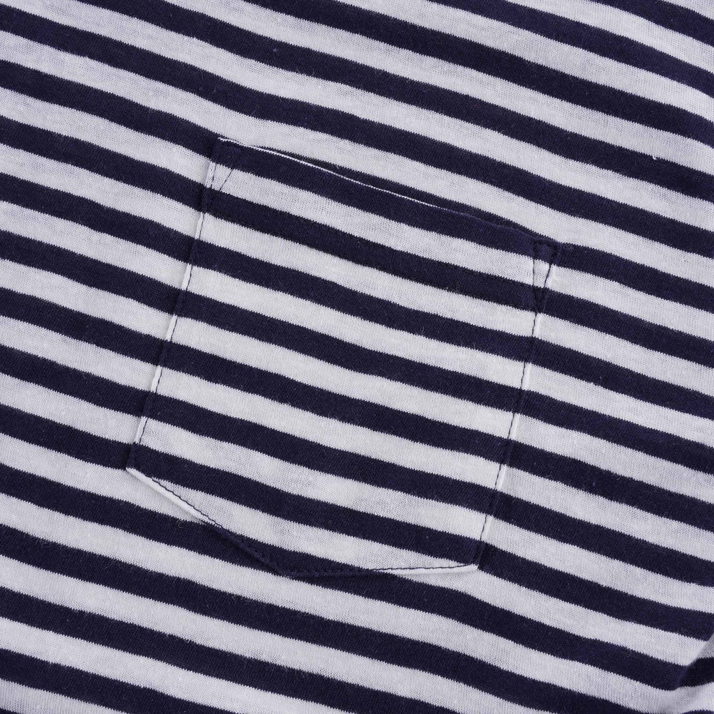 Striped Heritage T-Shirt - Navy/Natural