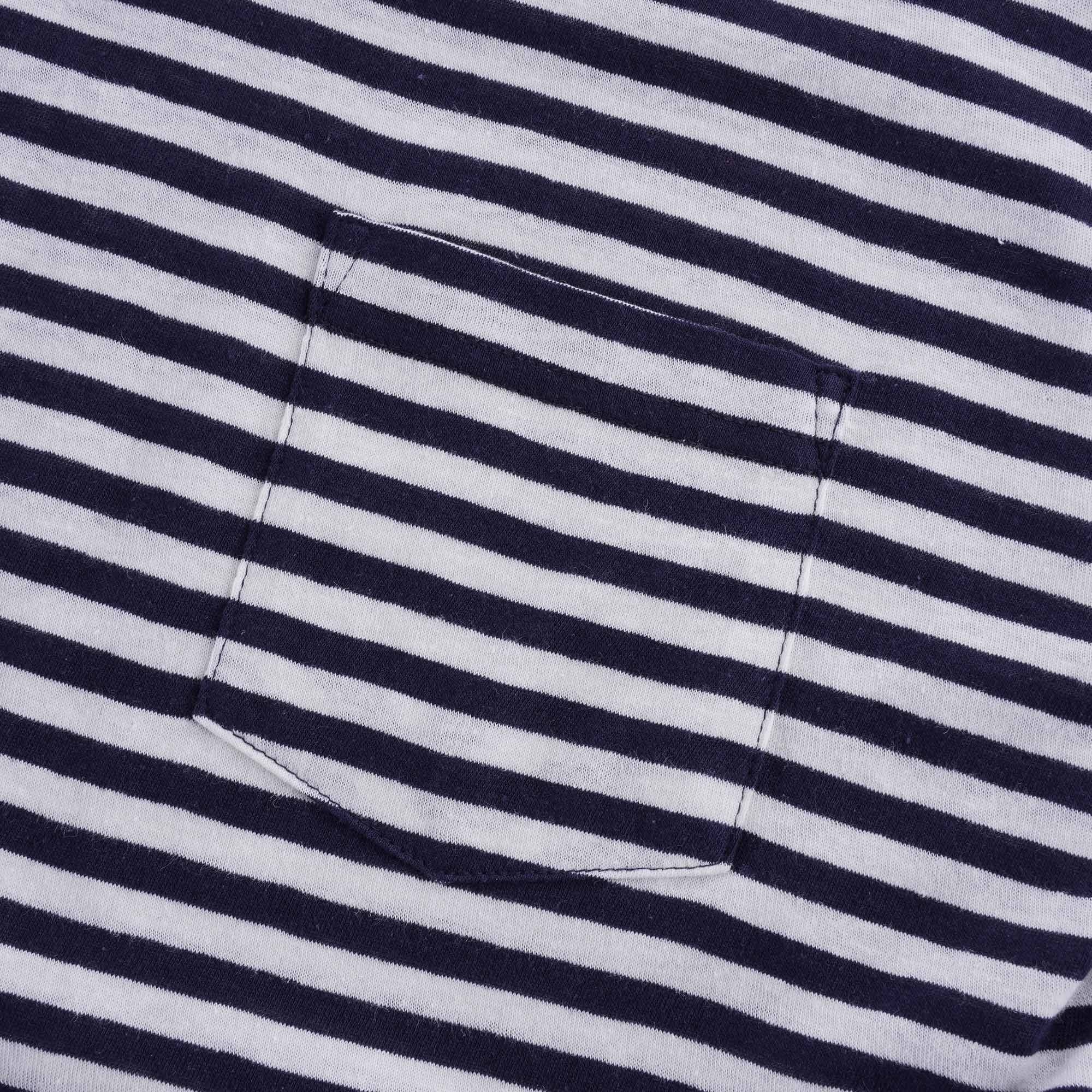 Striped Heritage T-Shirt - Navy/Natural