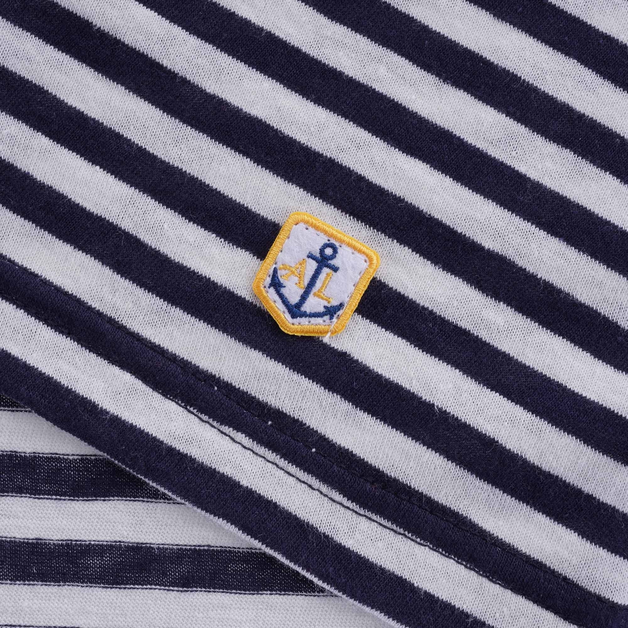 Striped Heritage T-Shirt - Navy/Natural