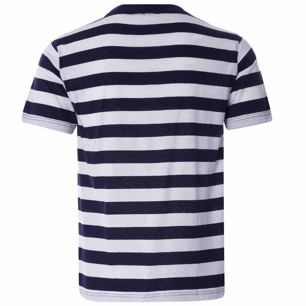 Wide Stripe Heritage T-Shirt - Khaki/Natural