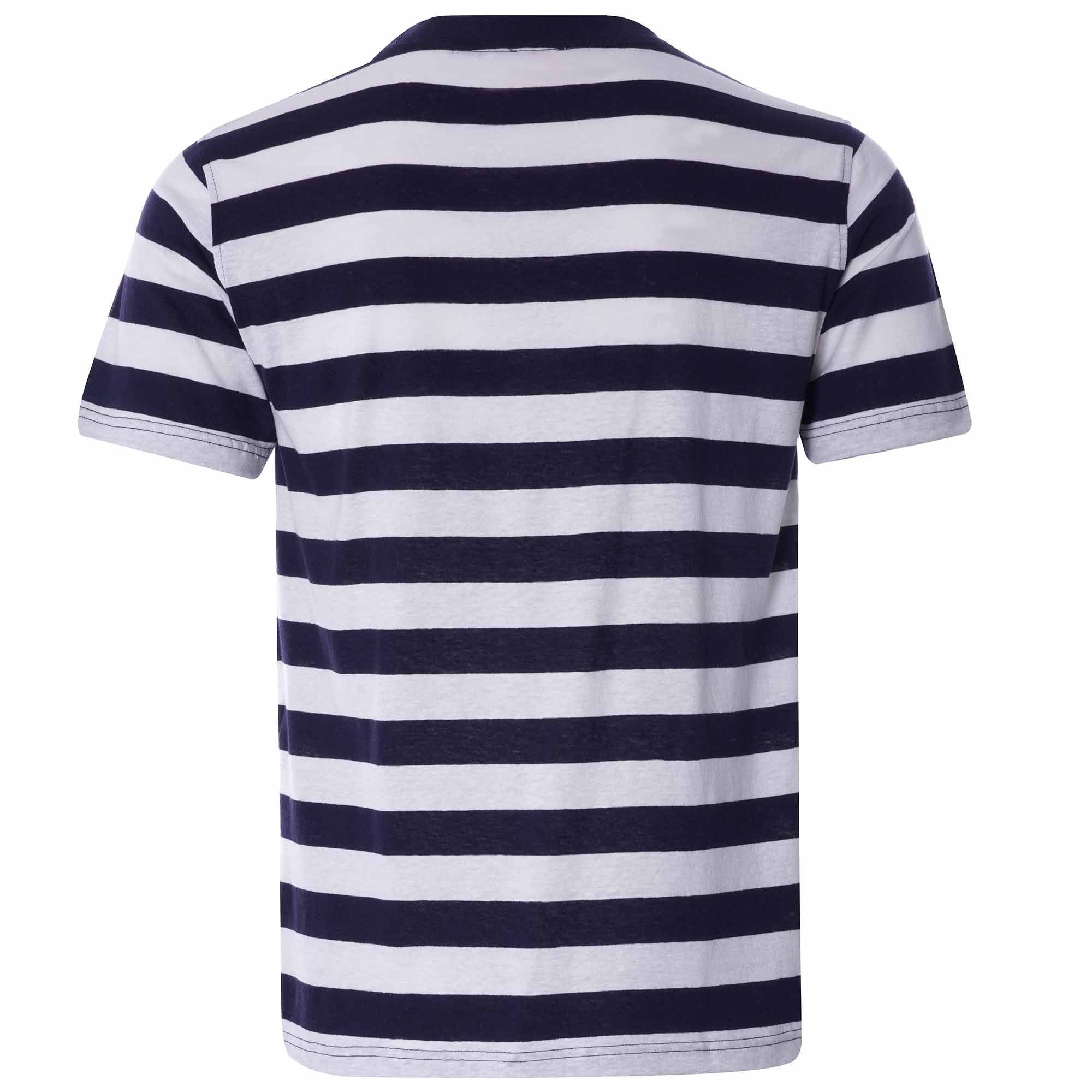 Wide Stripe Heritage T-Shirt - Khaki/Natural
