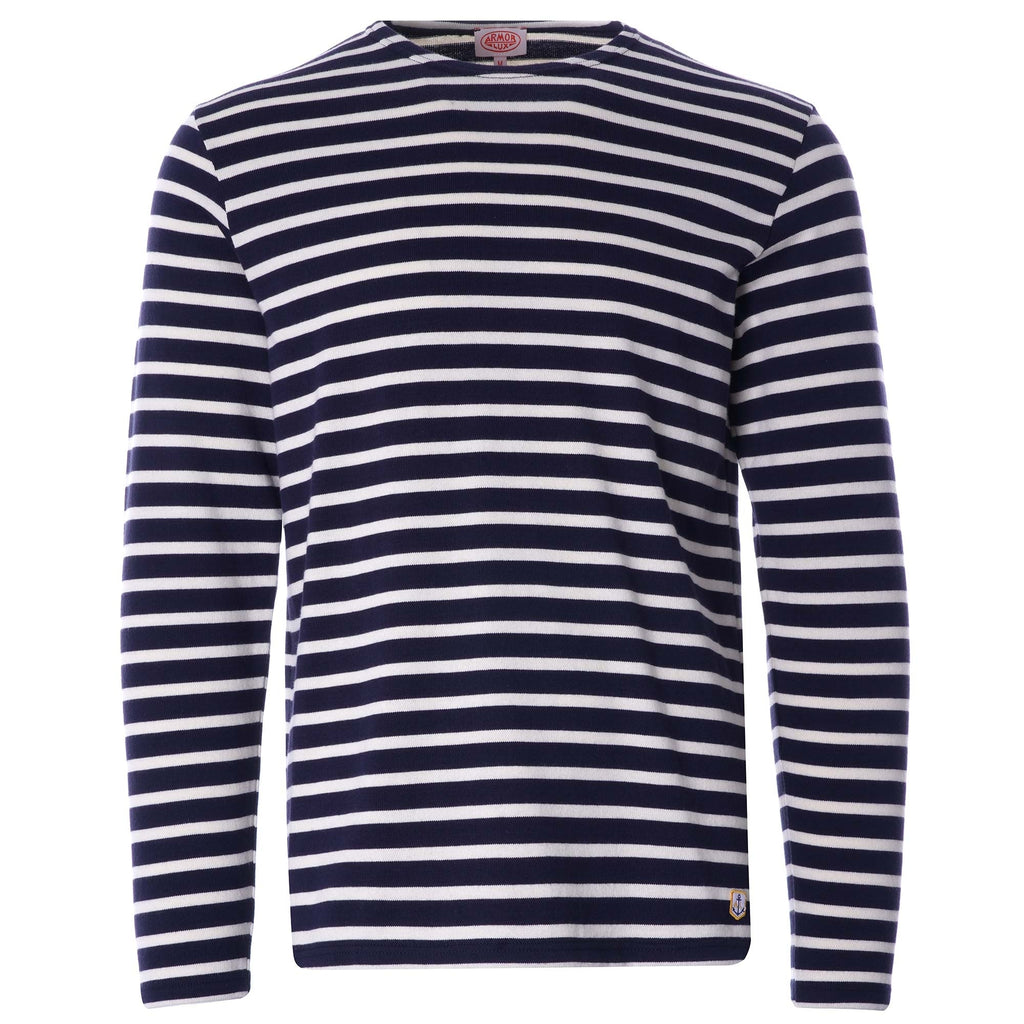 Organic Cotton L/S Mariniere Heritage T-Shirt - Navy/Natural