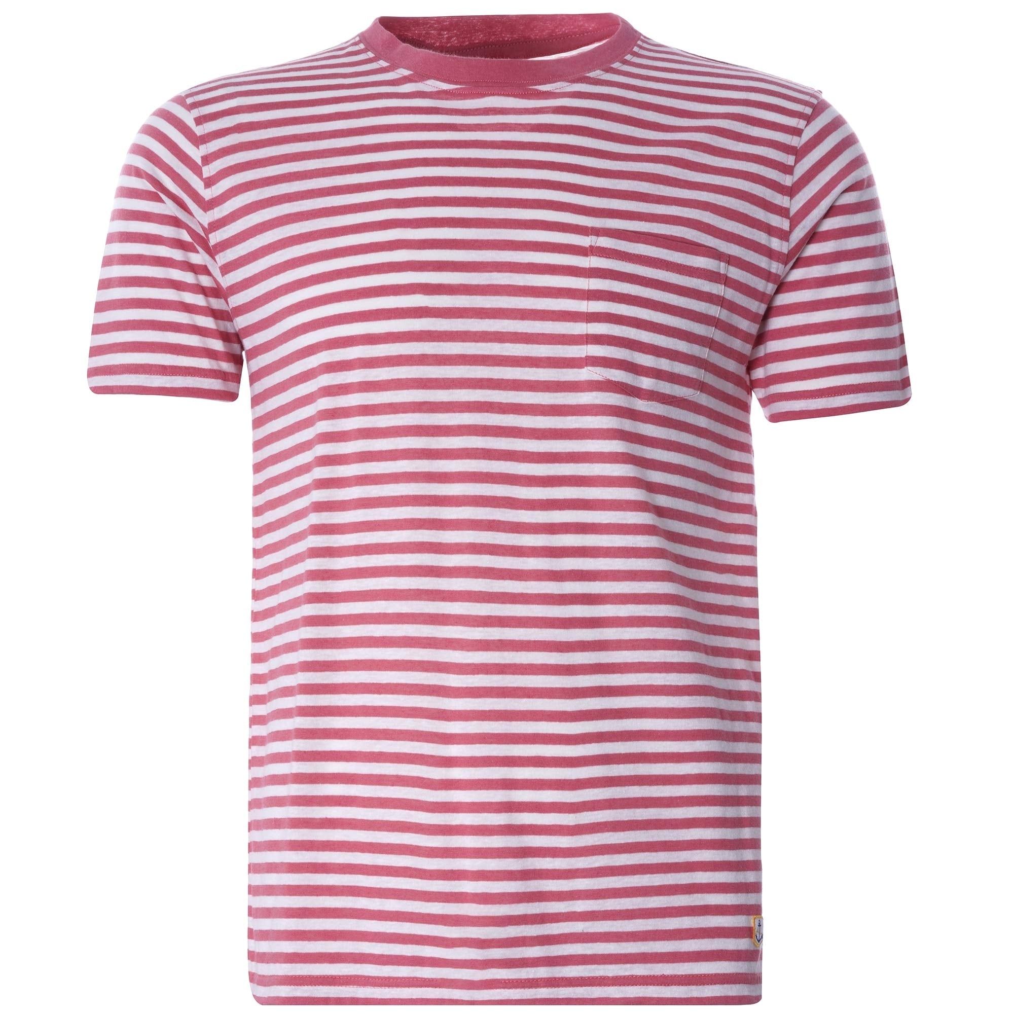 Striped Heritage T-Shirt - Pink/Natural