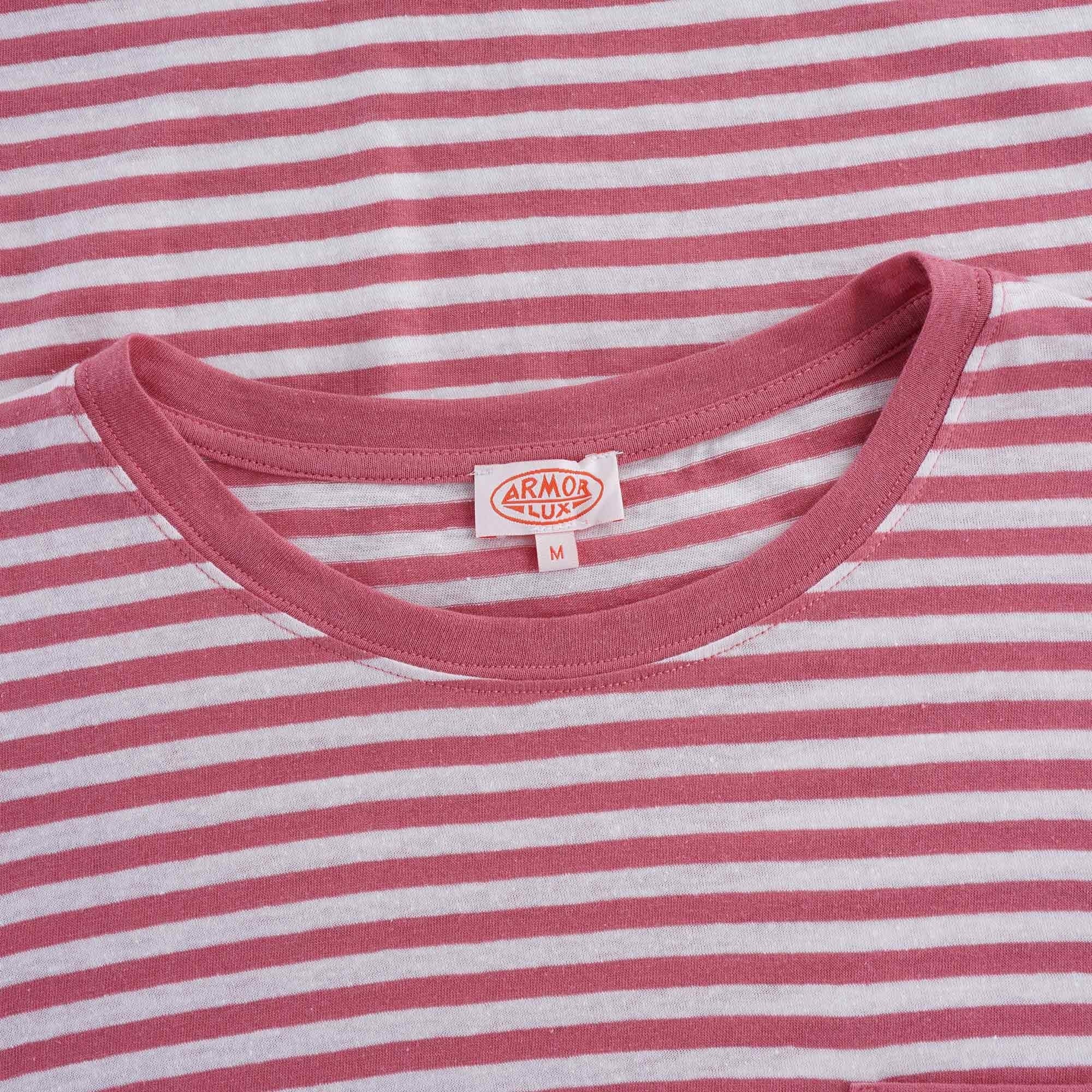 Striped Heritage T-Shirt - Pink/Natural