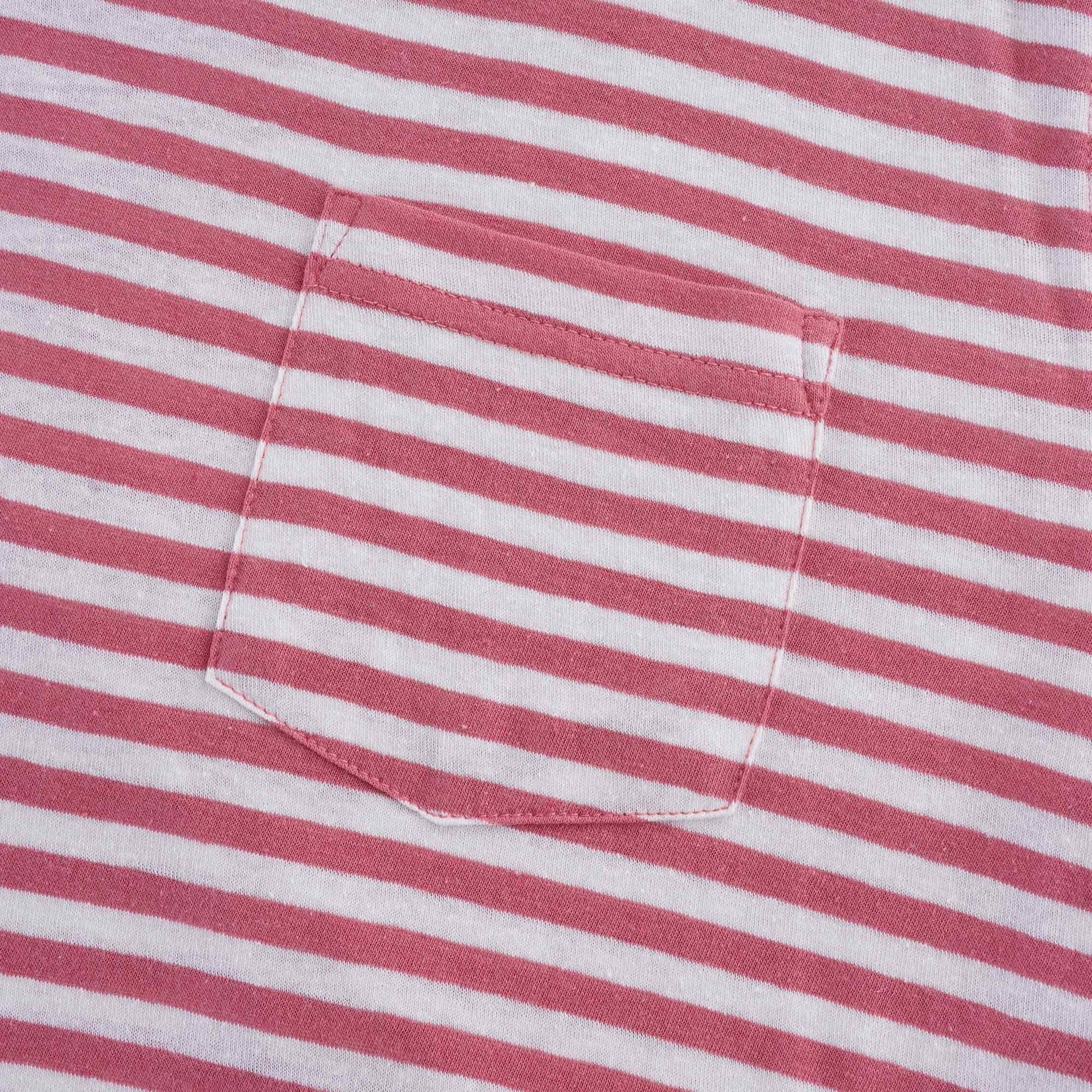 Striped Heritage T-Shirt - Pink/Natural